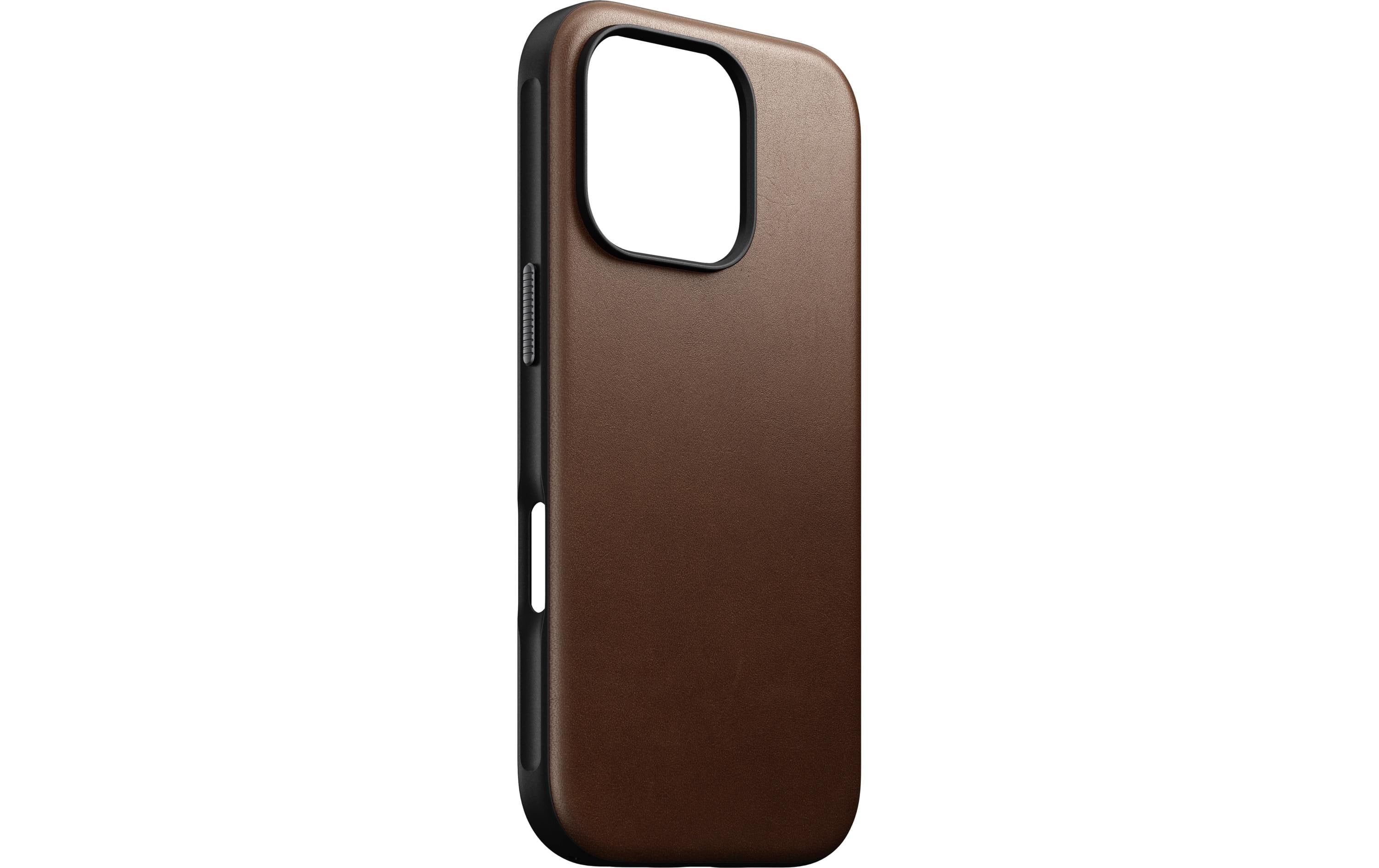 Nomad Back Cover Modern Leather iPhone 16 Pro Braun
