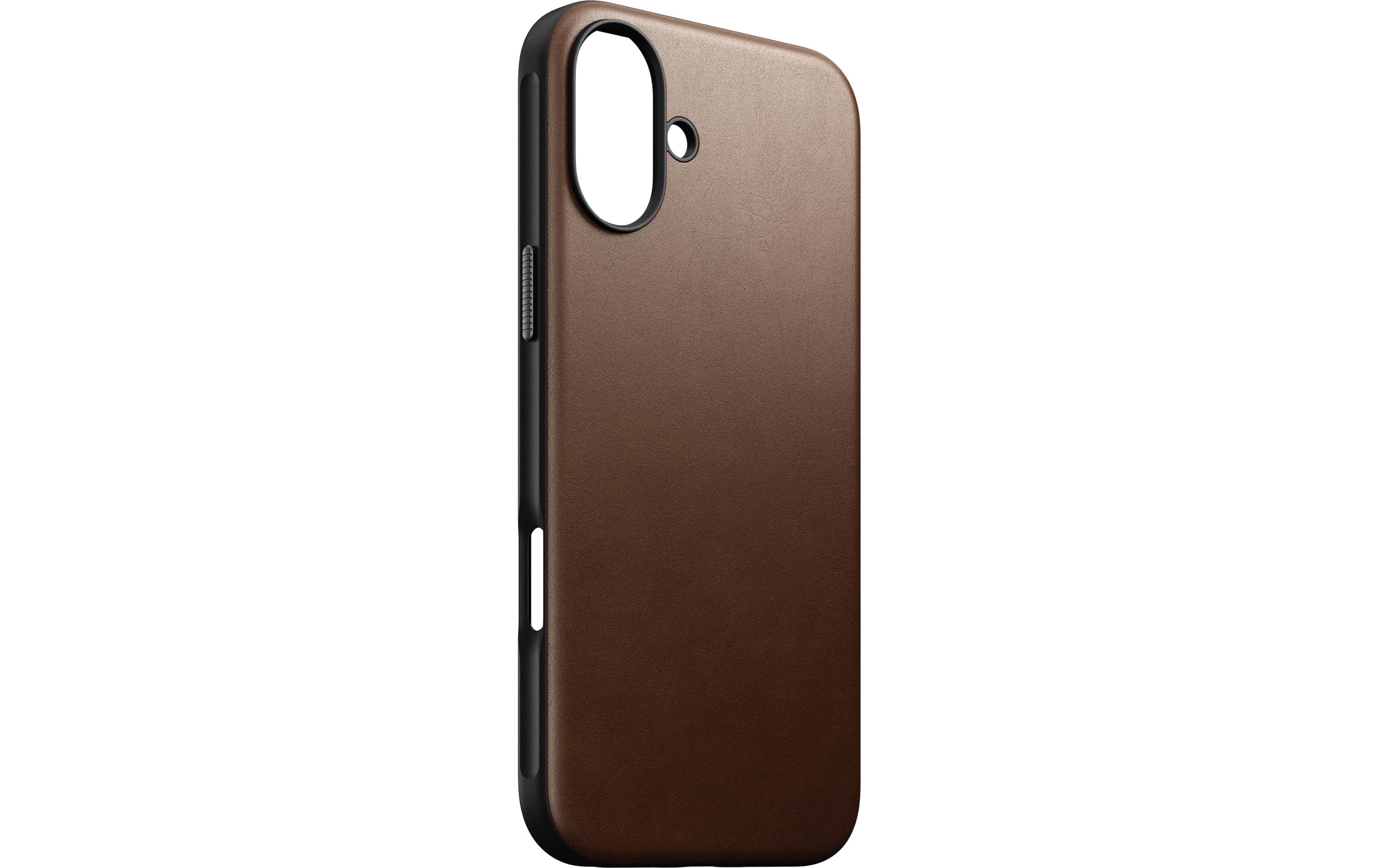 Nomad Back Cover Modern Leather iPhone 16 Plus Braun