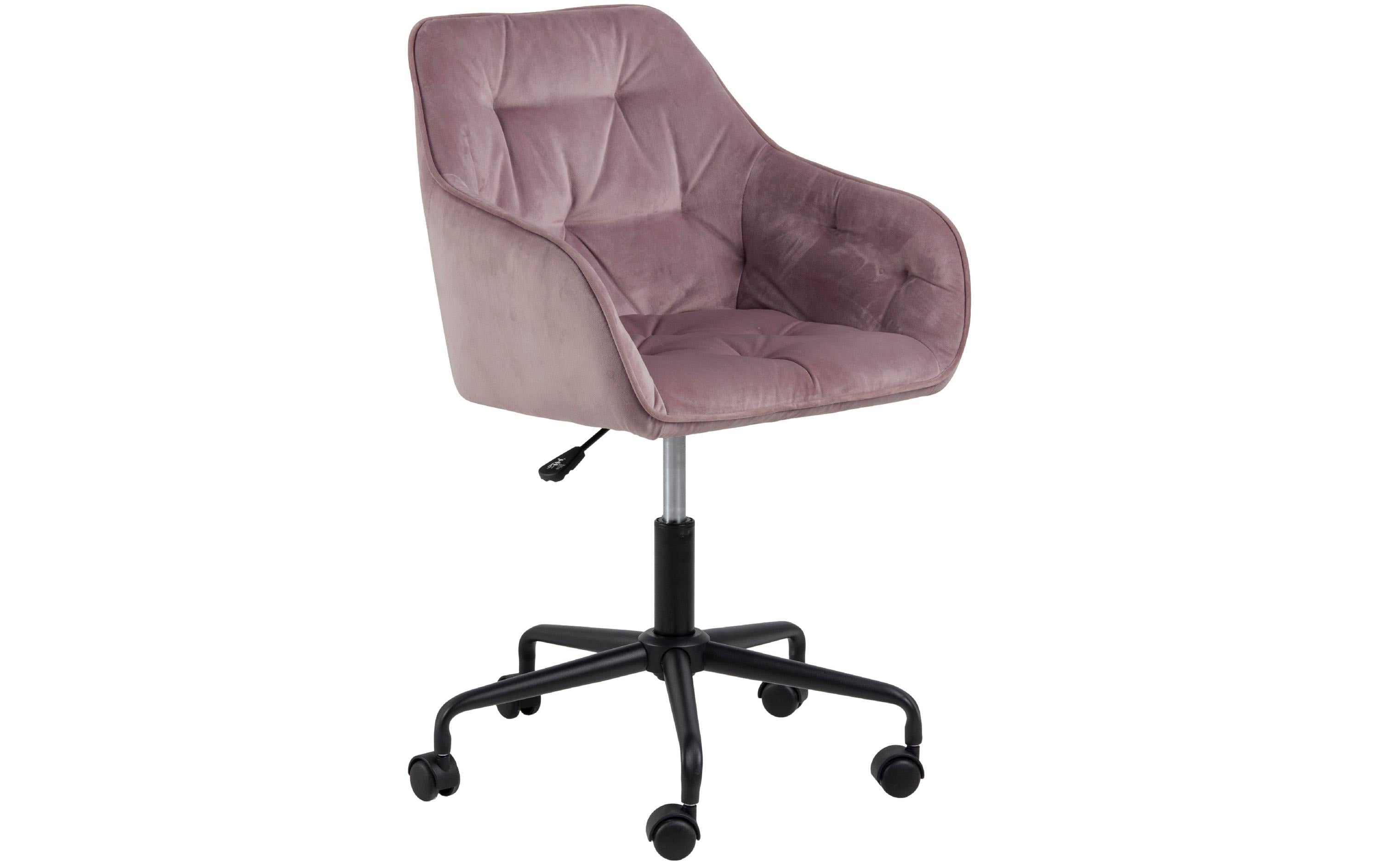 AC Design Bürostuhl Brooke, mit Bremsrollen, Dusty Rose