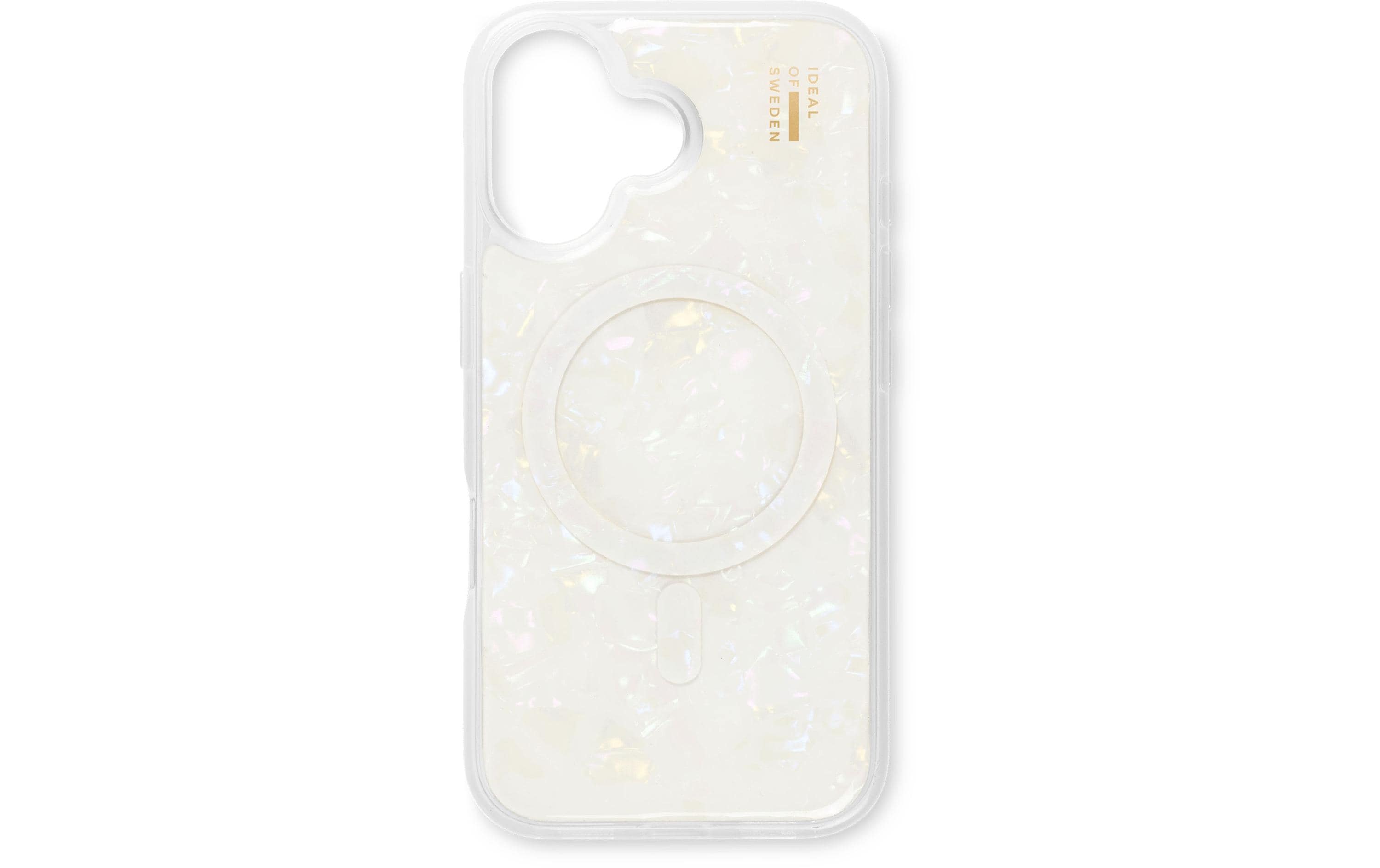 Ideal of Sweden Back Cover iPhone 16 Perlmutt Weiss