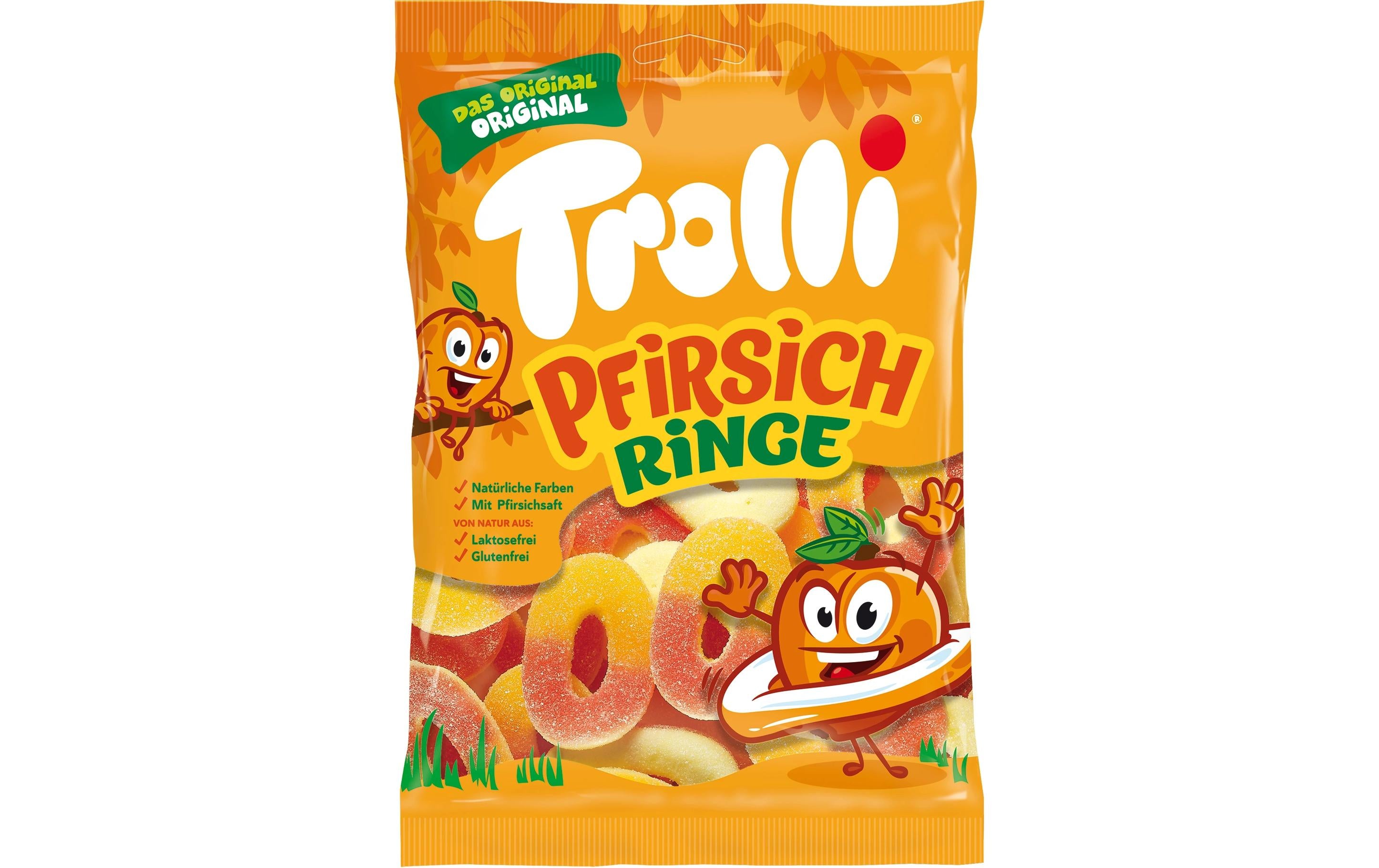 Trolli Gummibonbons Pfirsichringe 200 g
