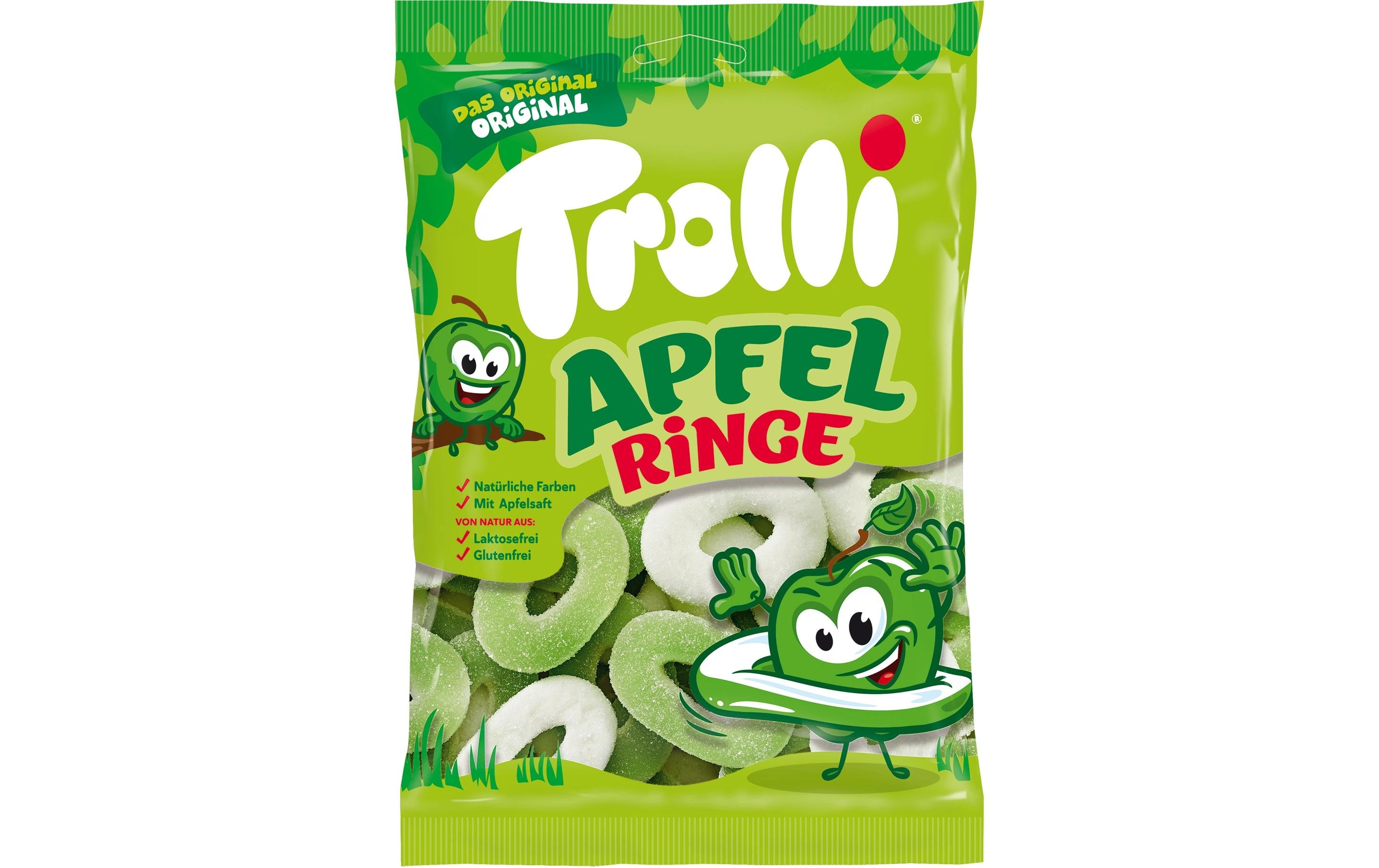 Trolli Gummibonbons Saure Apfelringe 200 g
