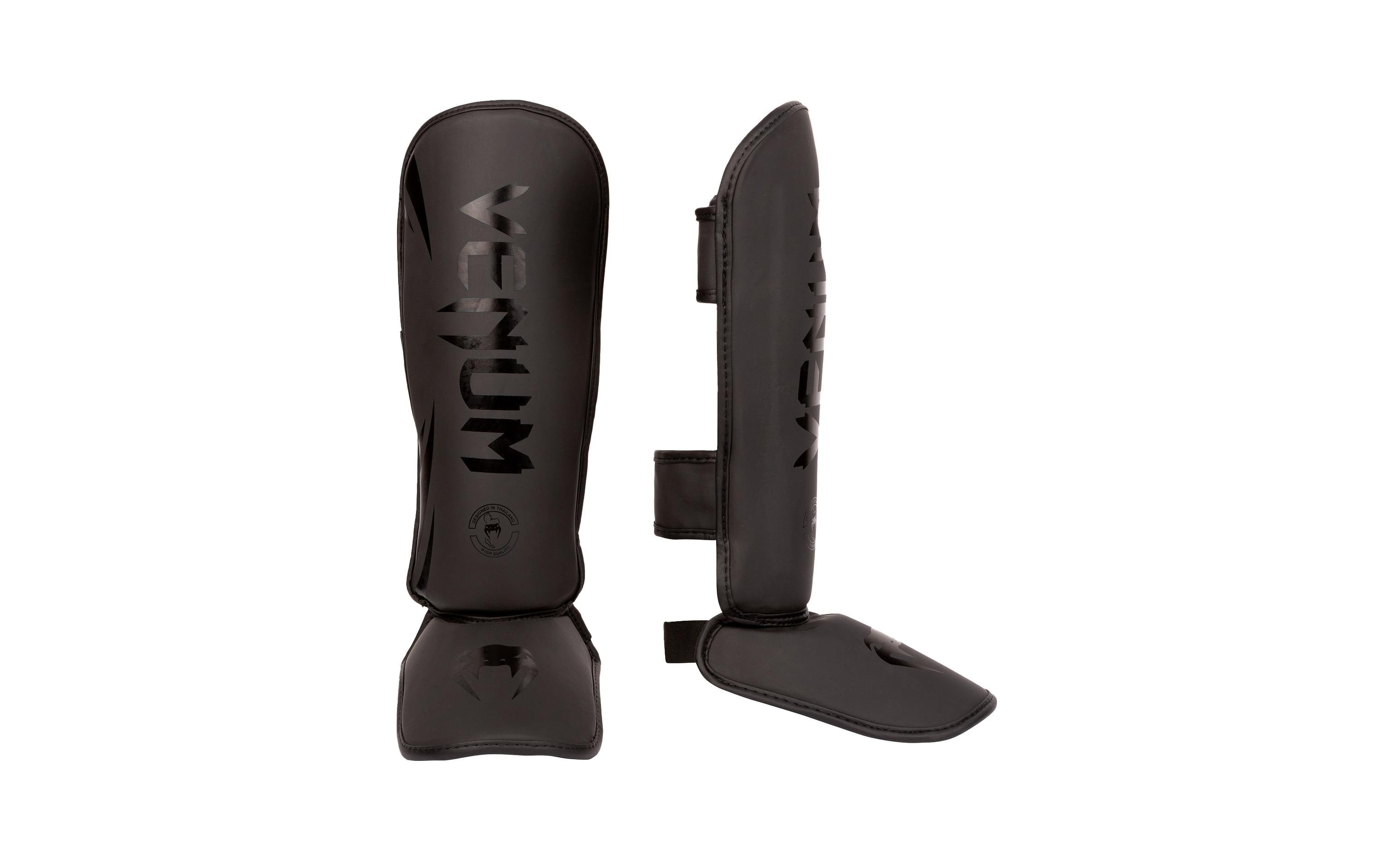 Venum Challenger Kids Shin Guards, Schwarz Gr. S