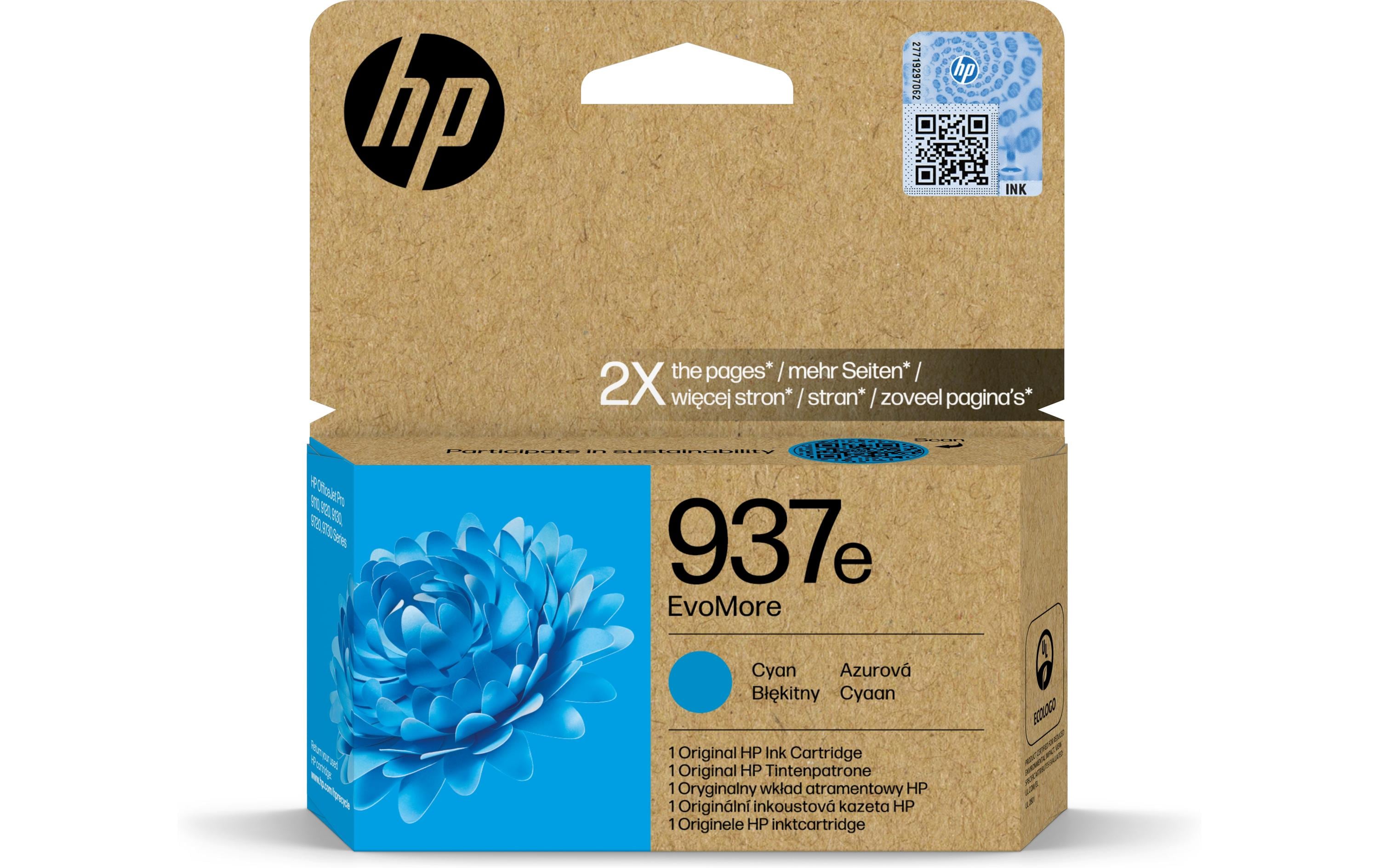 HP Tinte Nr. 937e (4S6W6NE) Cyan