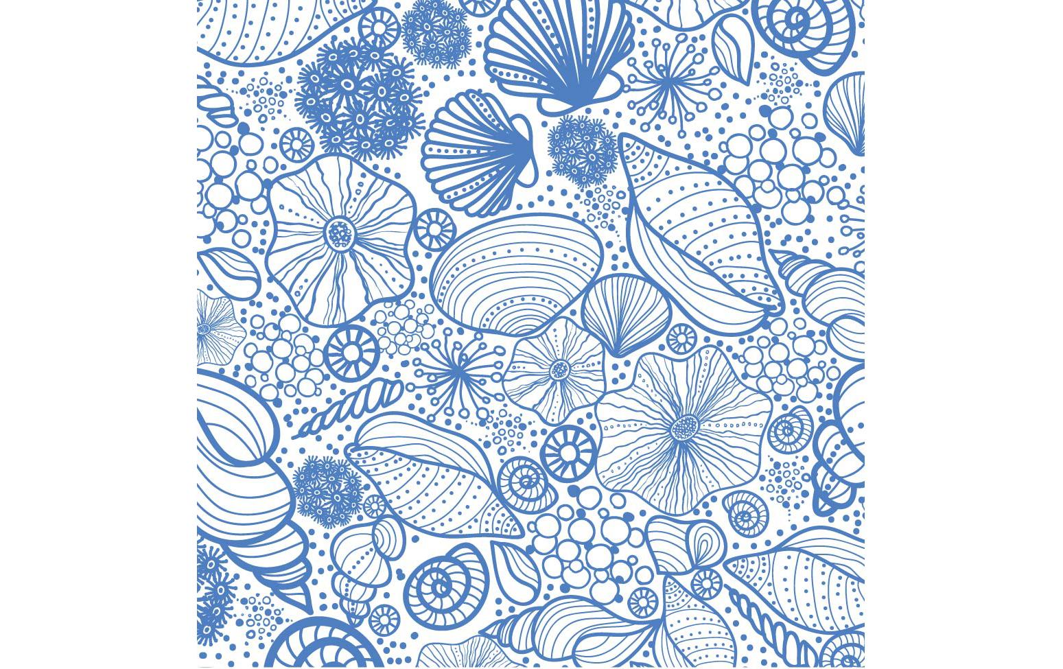 Paper + Design Papierservietten Seashell Pattern 33 cm x 33 cm, 20 Stück