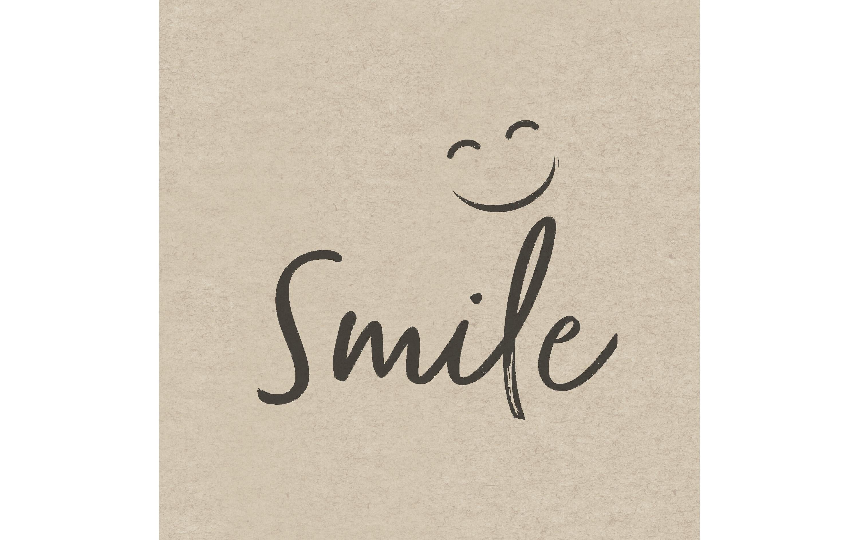 Paper + Design Papierservietten Natural Smile 33 cm x 33 cm, 25 Stück