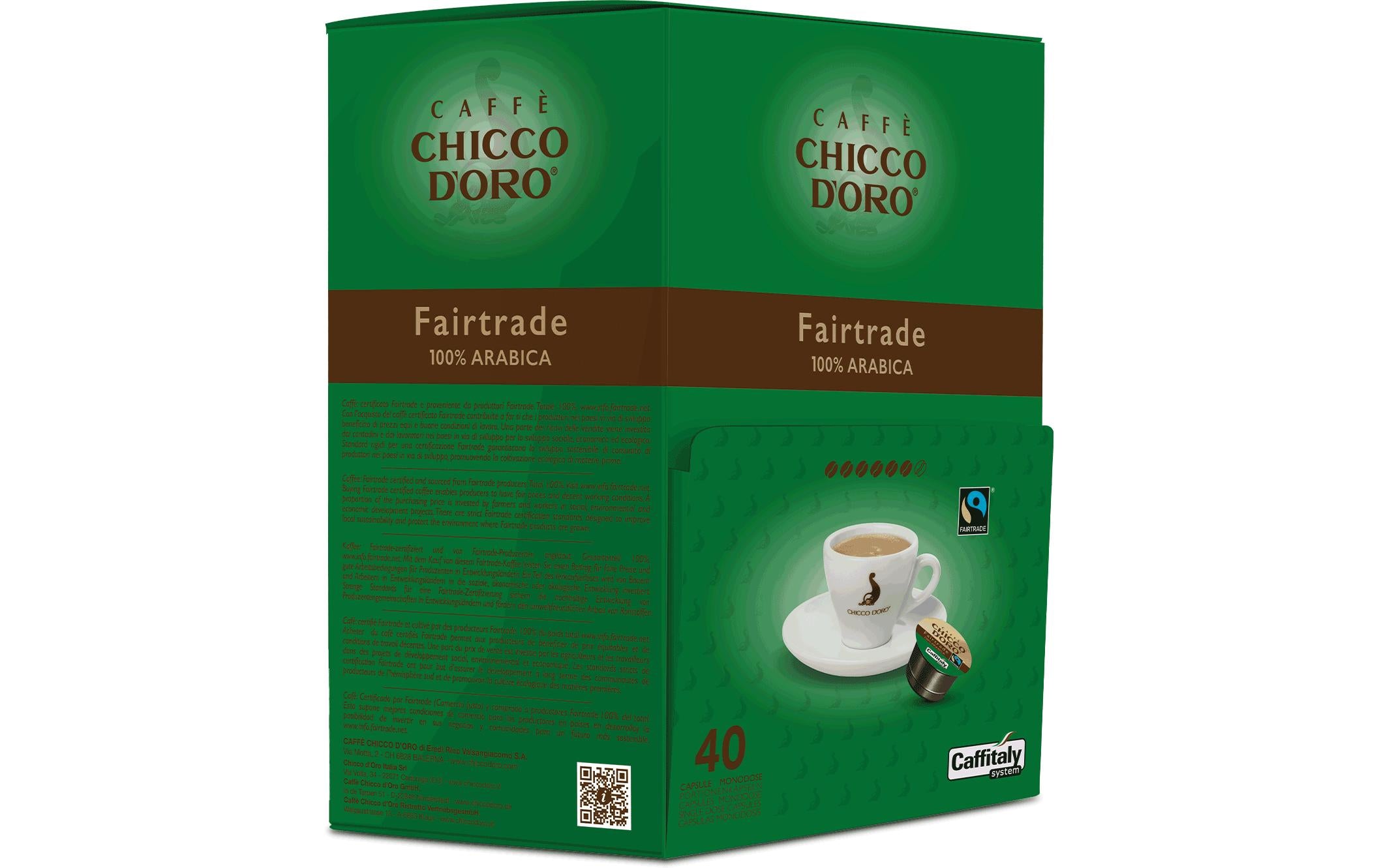 Chicco d'Oro Kaffeekapseln Caffitaly System Fair Trade 40 Stück