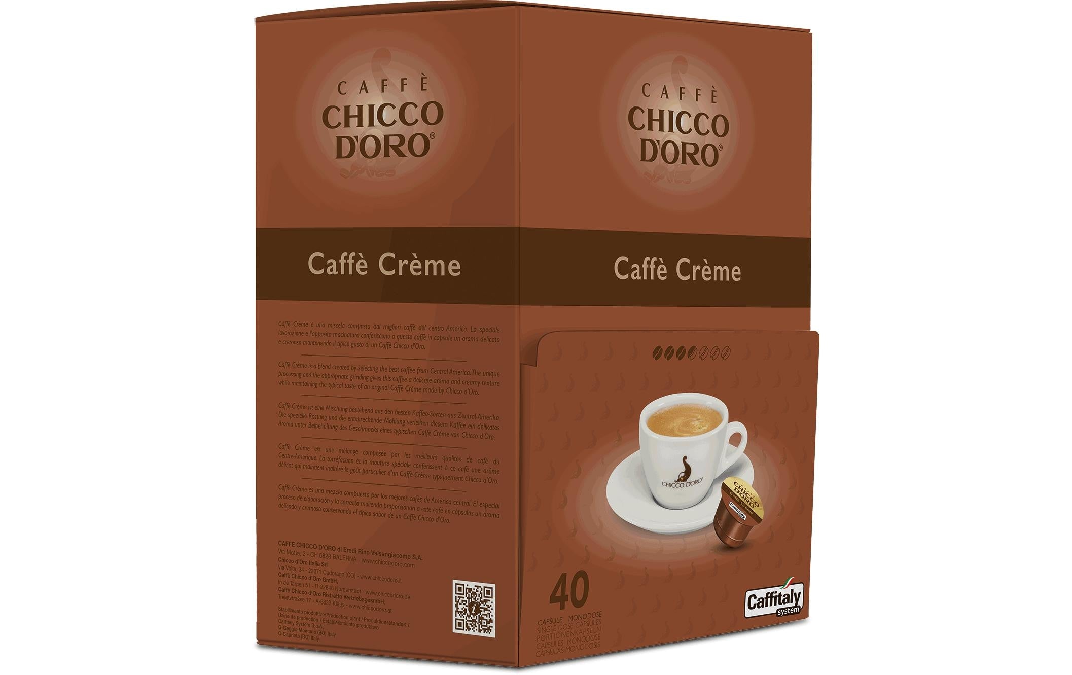Chicco d'Oro Kaffeekapseln Caffitaly System Caffè Crème 40 Stück