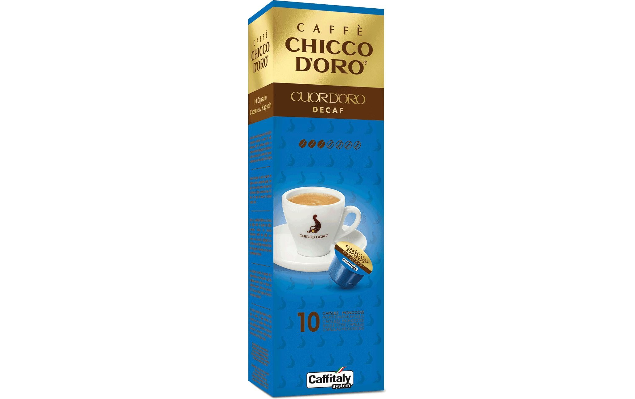 Chicco d'Oro Kaffeekapseln Caffitay System Cuor d'Oro decaf 10 Stück