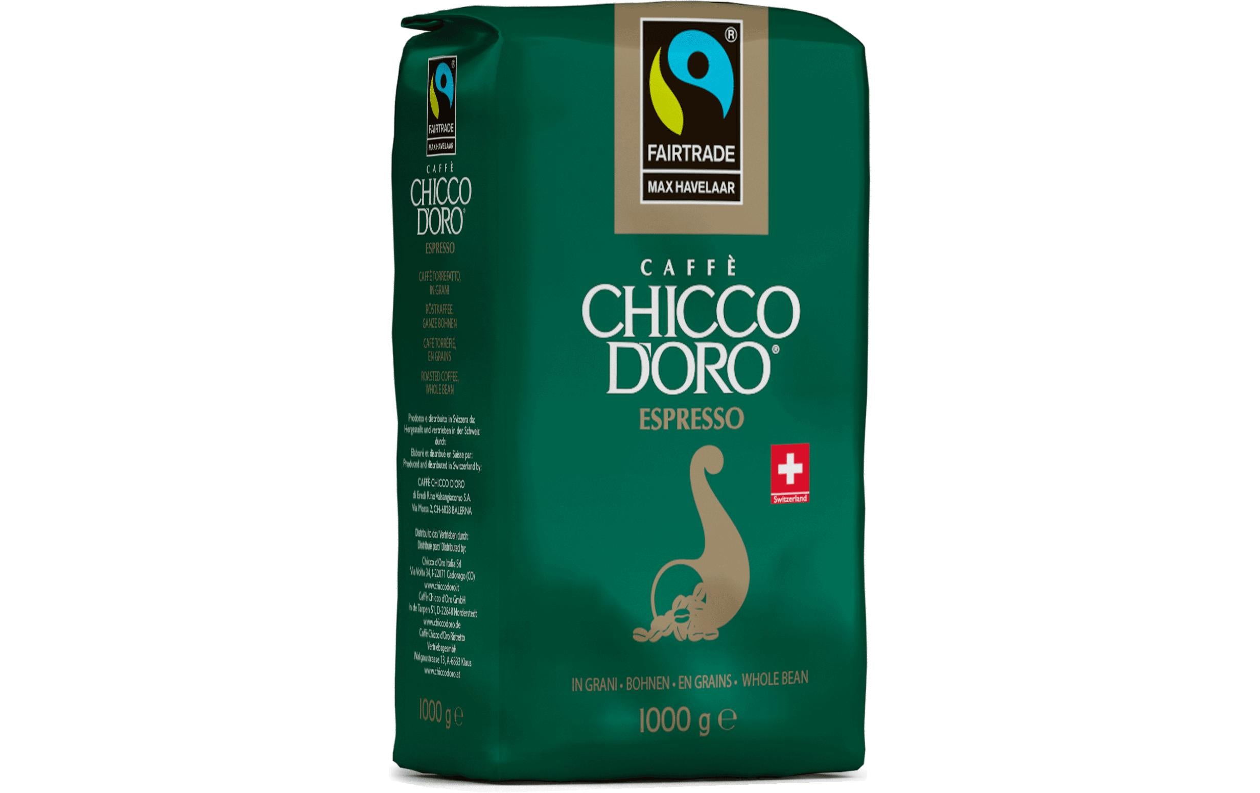Chicco d'Oro Kaffeebohnen Max Havelaar Fair Trade 1 kg