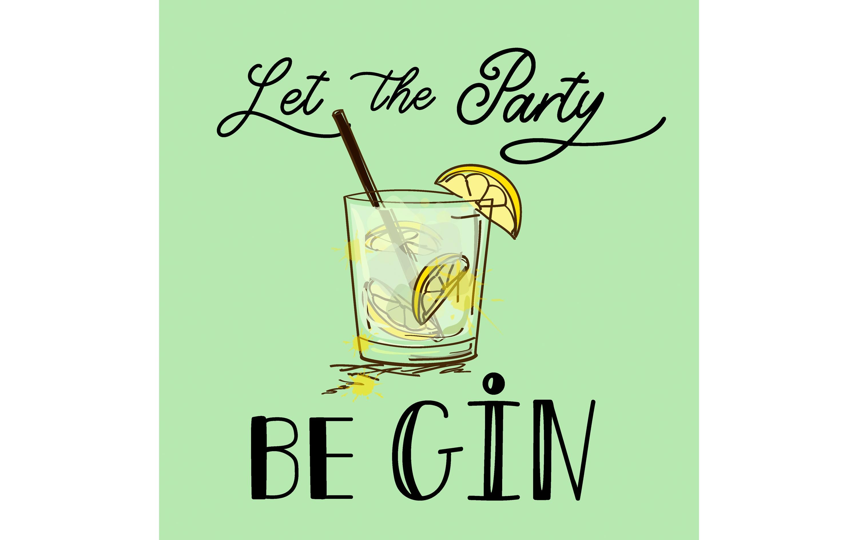 Paper + Design Papierservietten Party Gin 33 cm x 33 cm, 20 Stück