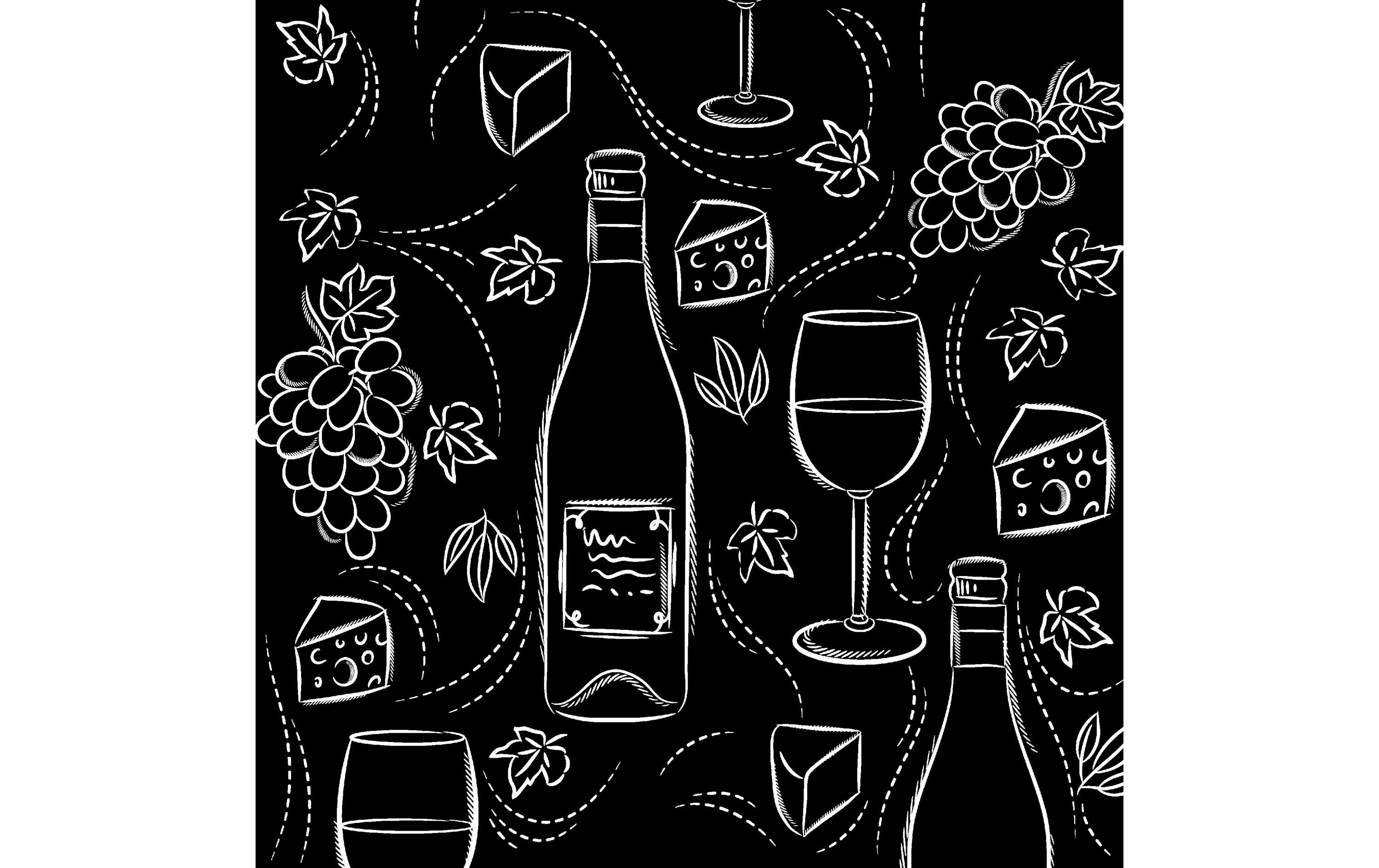 Paper + Design Papierservietten Wine and cheese 33 cm x 33 cm, 20 Stück