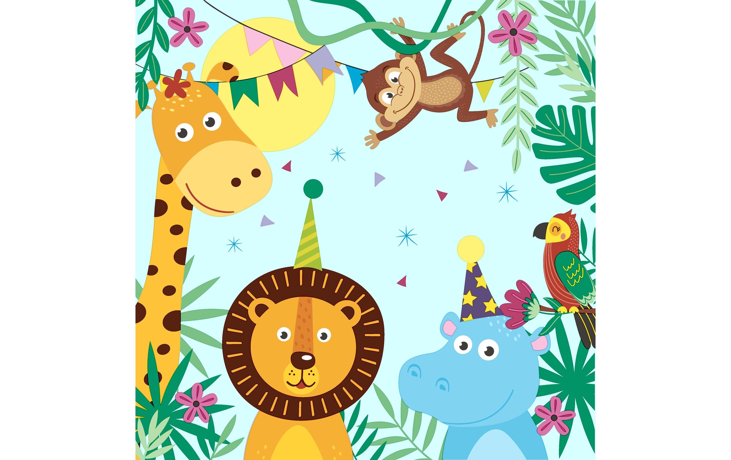 Paper + Design Papierservietten Party Animals 33 cm x 33 cm, 20 Stück