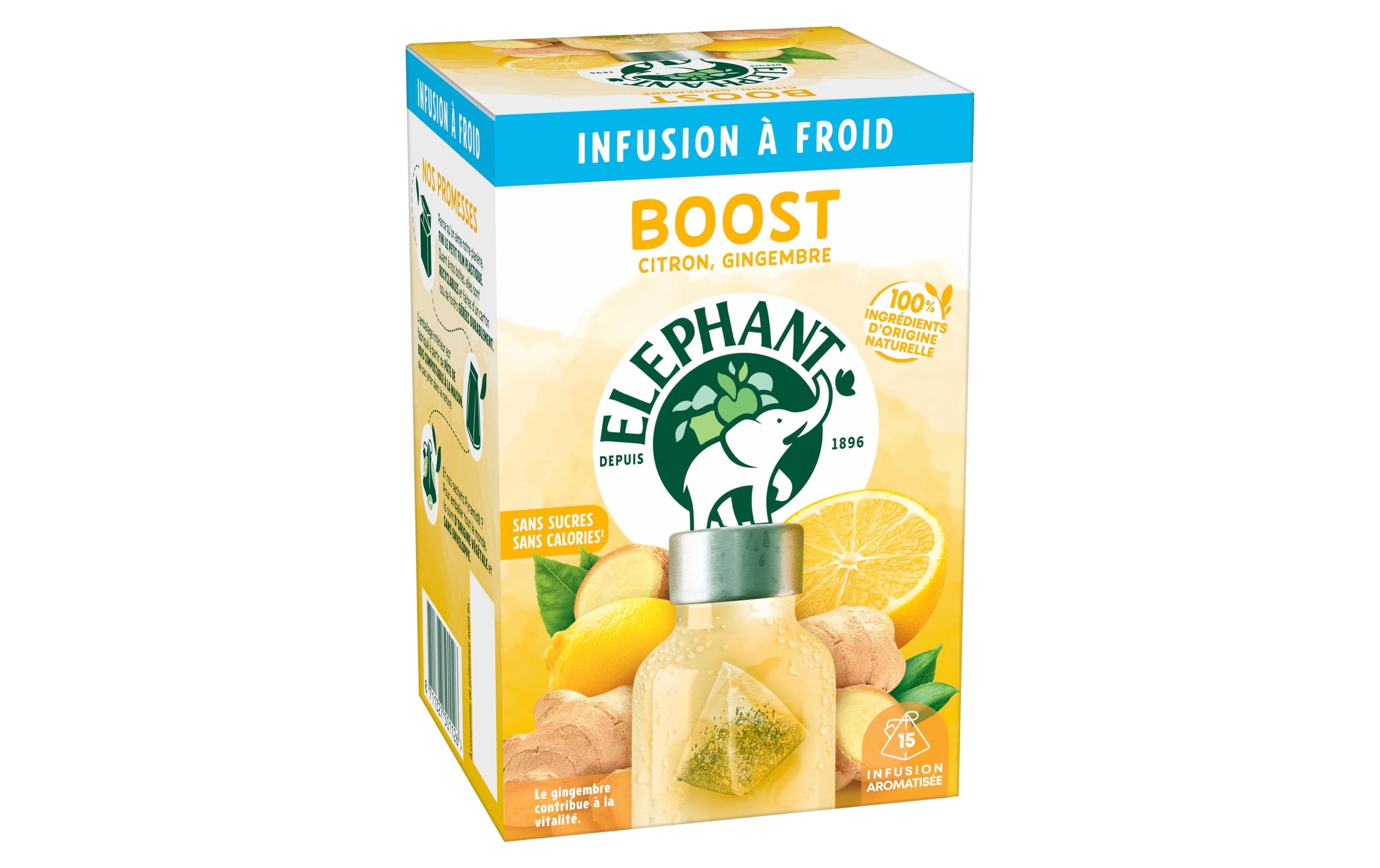 Eléphant Teebeutel Cold Infusion a Froid Boost 15 Stück