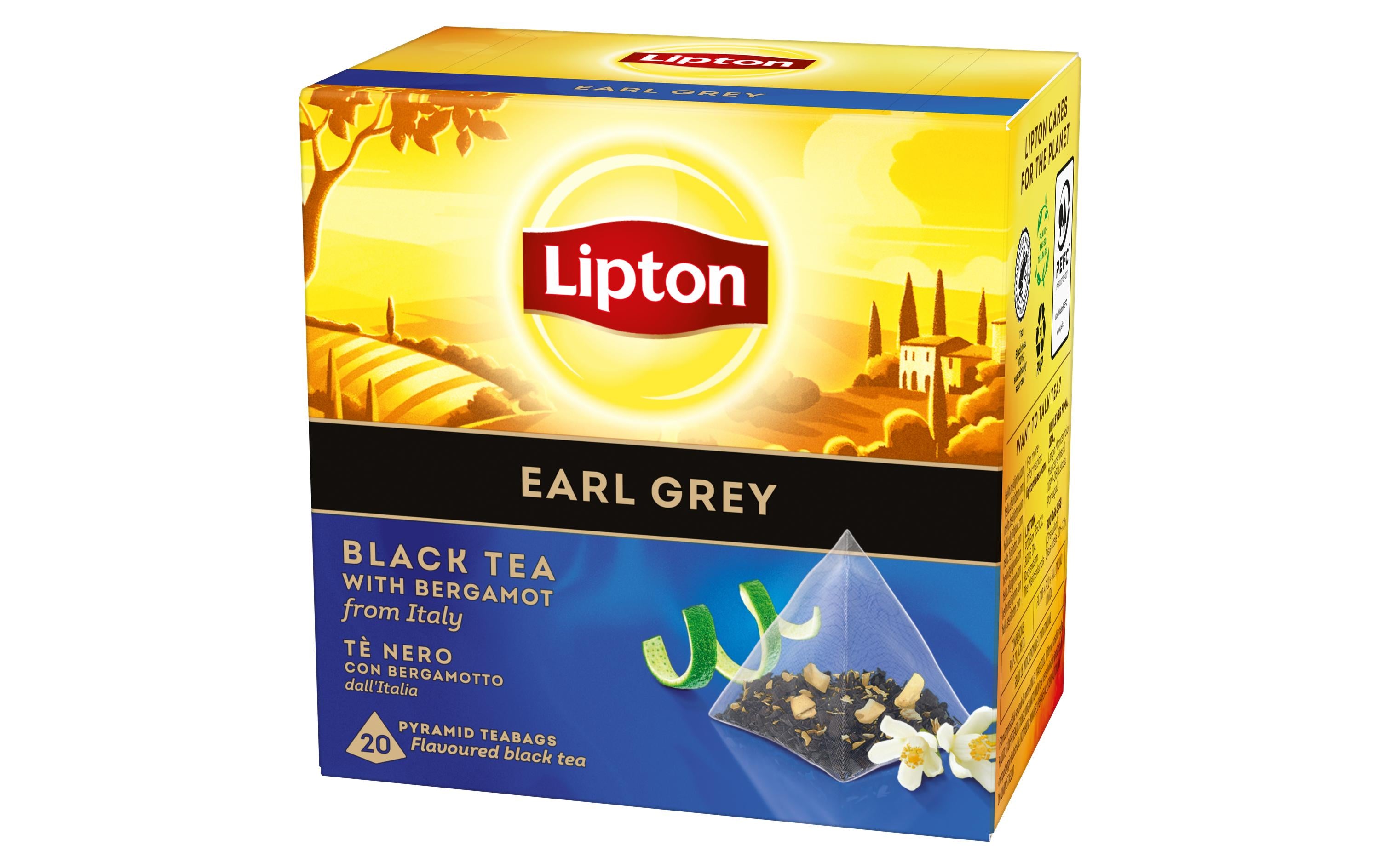 Lipton Teebeutel Schwarztee Earl Grey 20 Stück