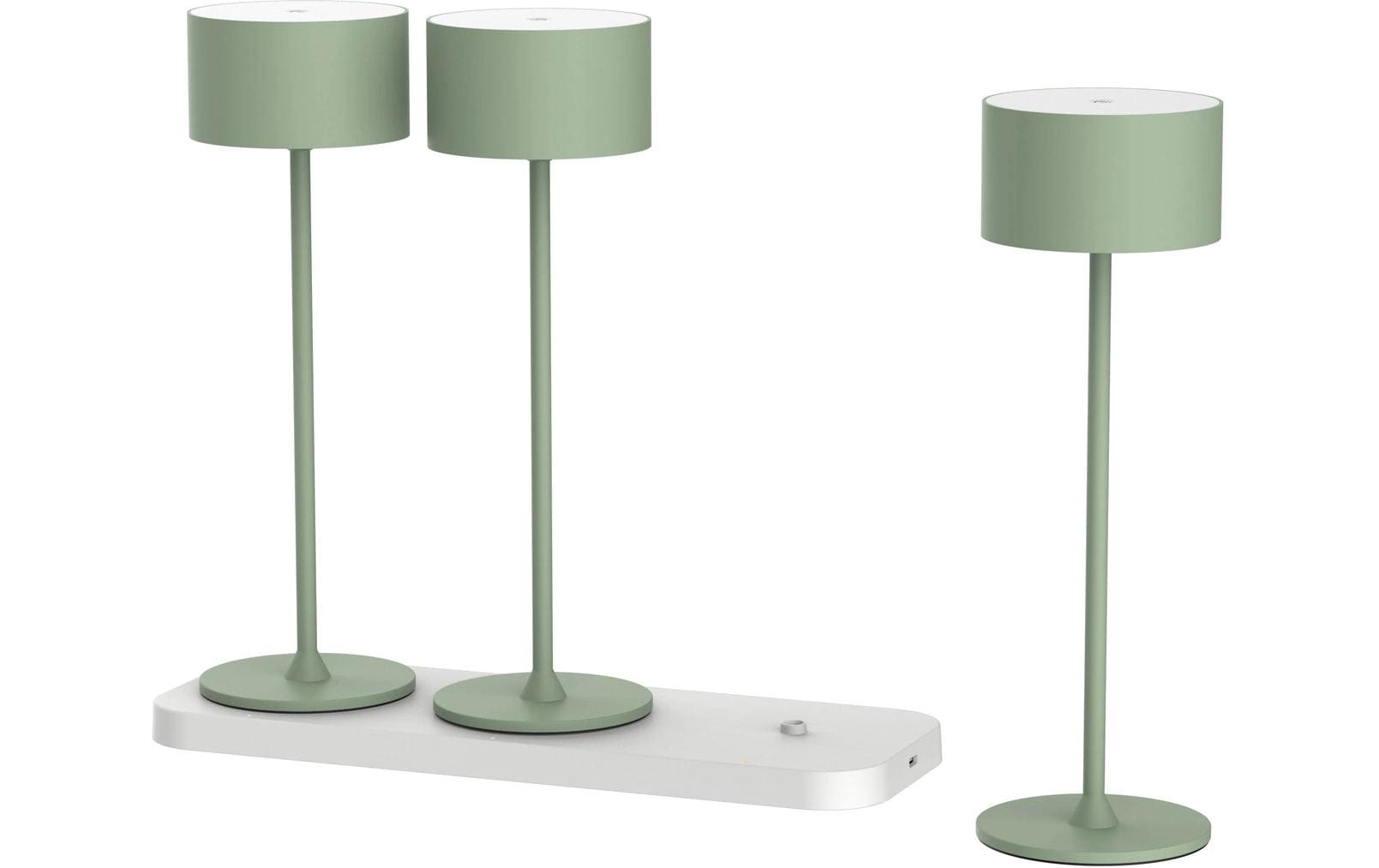 Schönenberger Akku-Tischleuchte Tavolo 3er Set, Grün