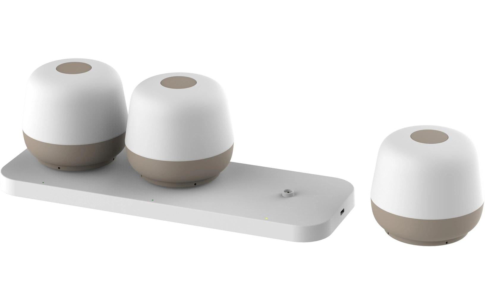 Schönenberger Akku-Tischleuchte MoveGlow 3er Set, Sand