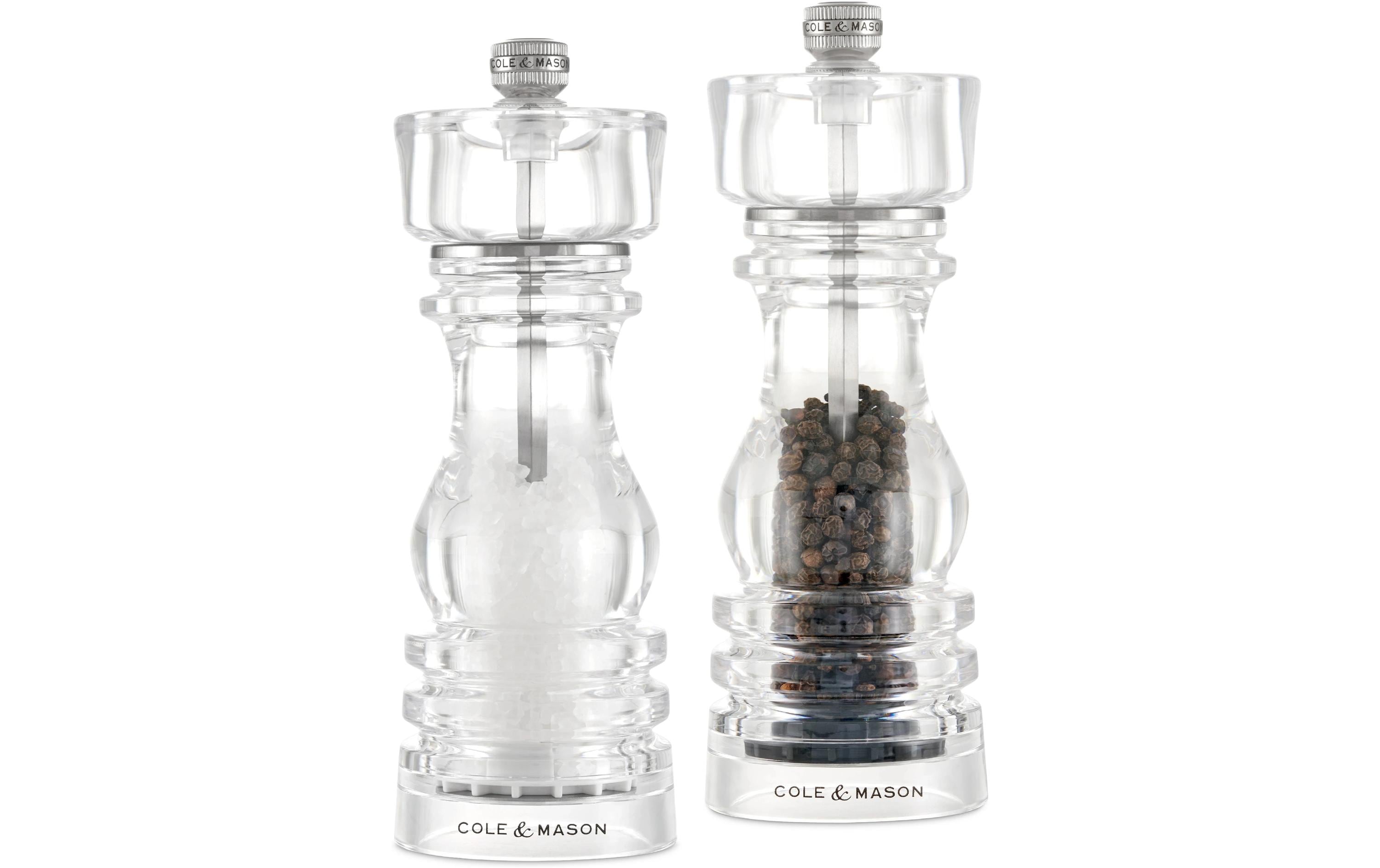 Cole&Mason Salz- und Pfeffermühle London 18 cm, Transparent