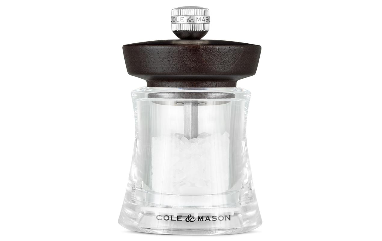 Cole&Mason Salzmühle Holborn 9.5 cm, Dunkelbraun/Transparent