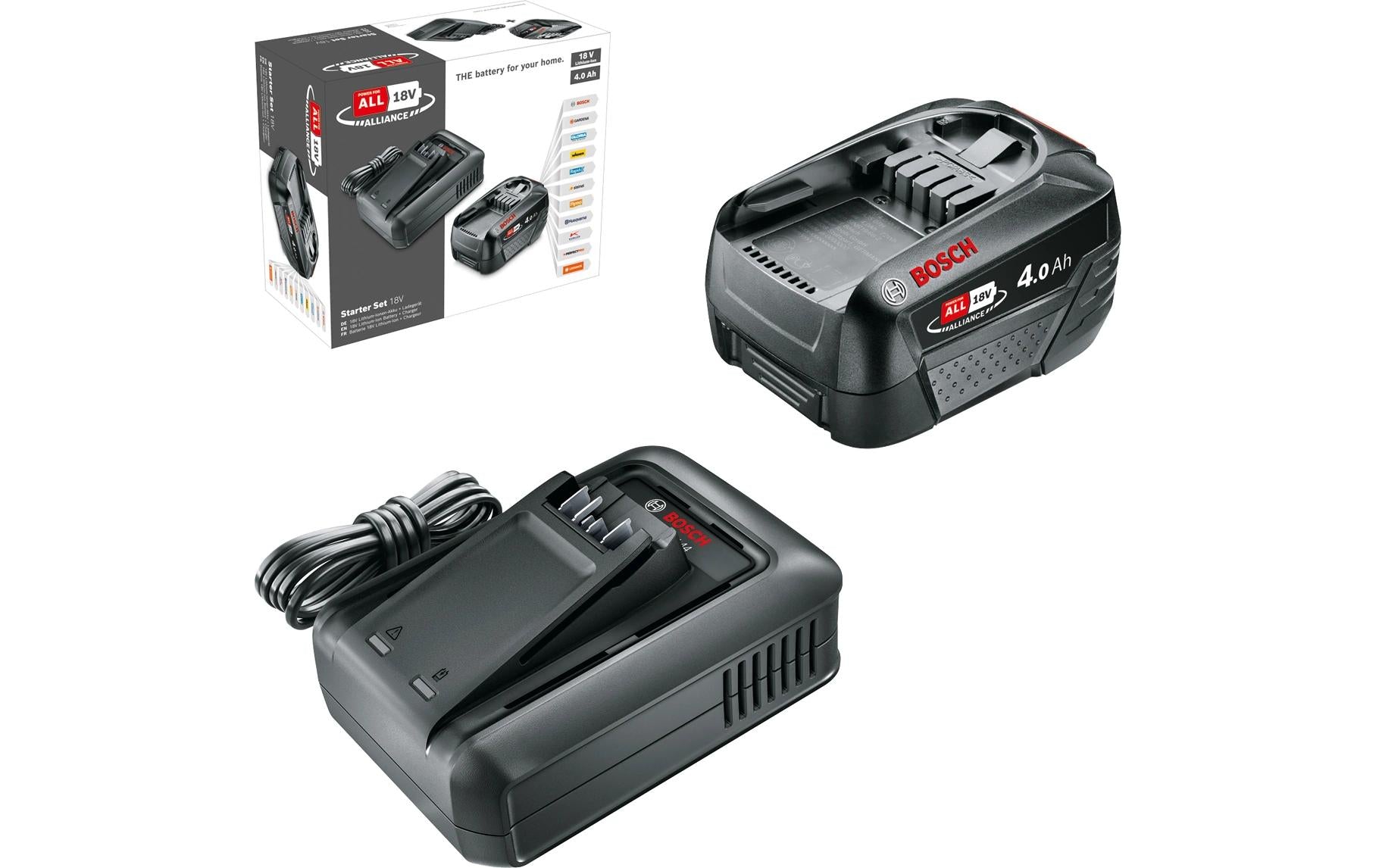 Bosch Akku Starterset 18 V, 4 Ah + AL 18 V-44 - EU