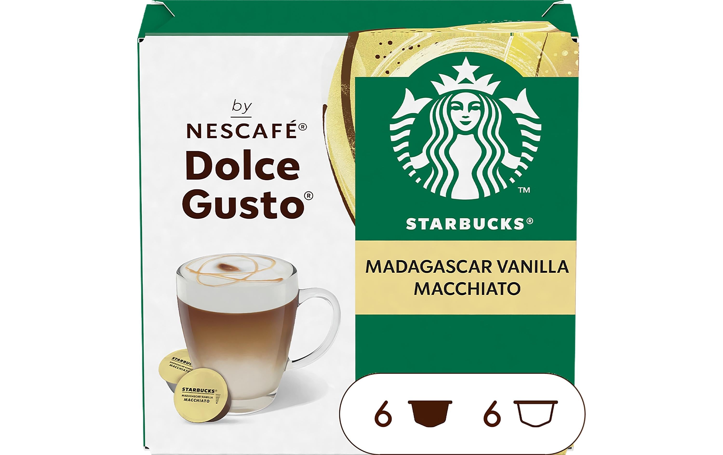 Starbucks Kaffeekapseln Madagascar Vanilla Macchiato 6 Portionen
