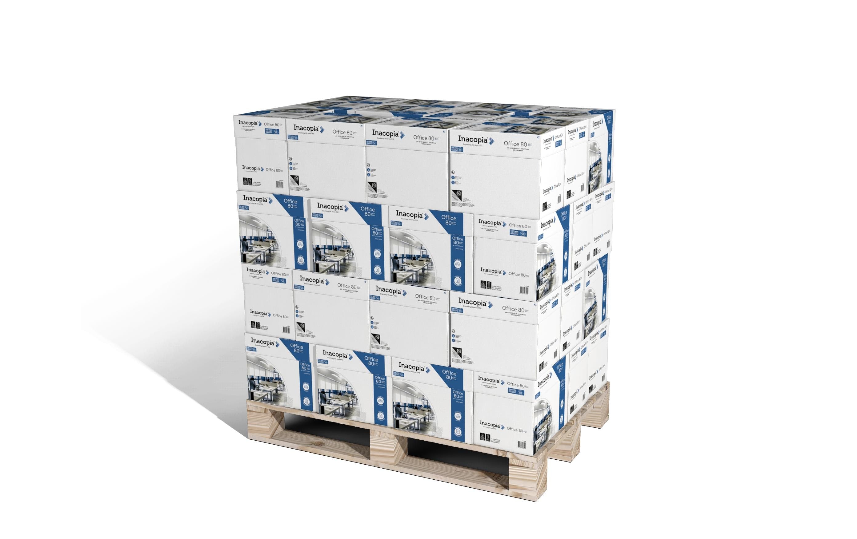 Papyrus Kopierpapier Inacopia Office A4, Weiss, 80 g/m²,100000 Blatt