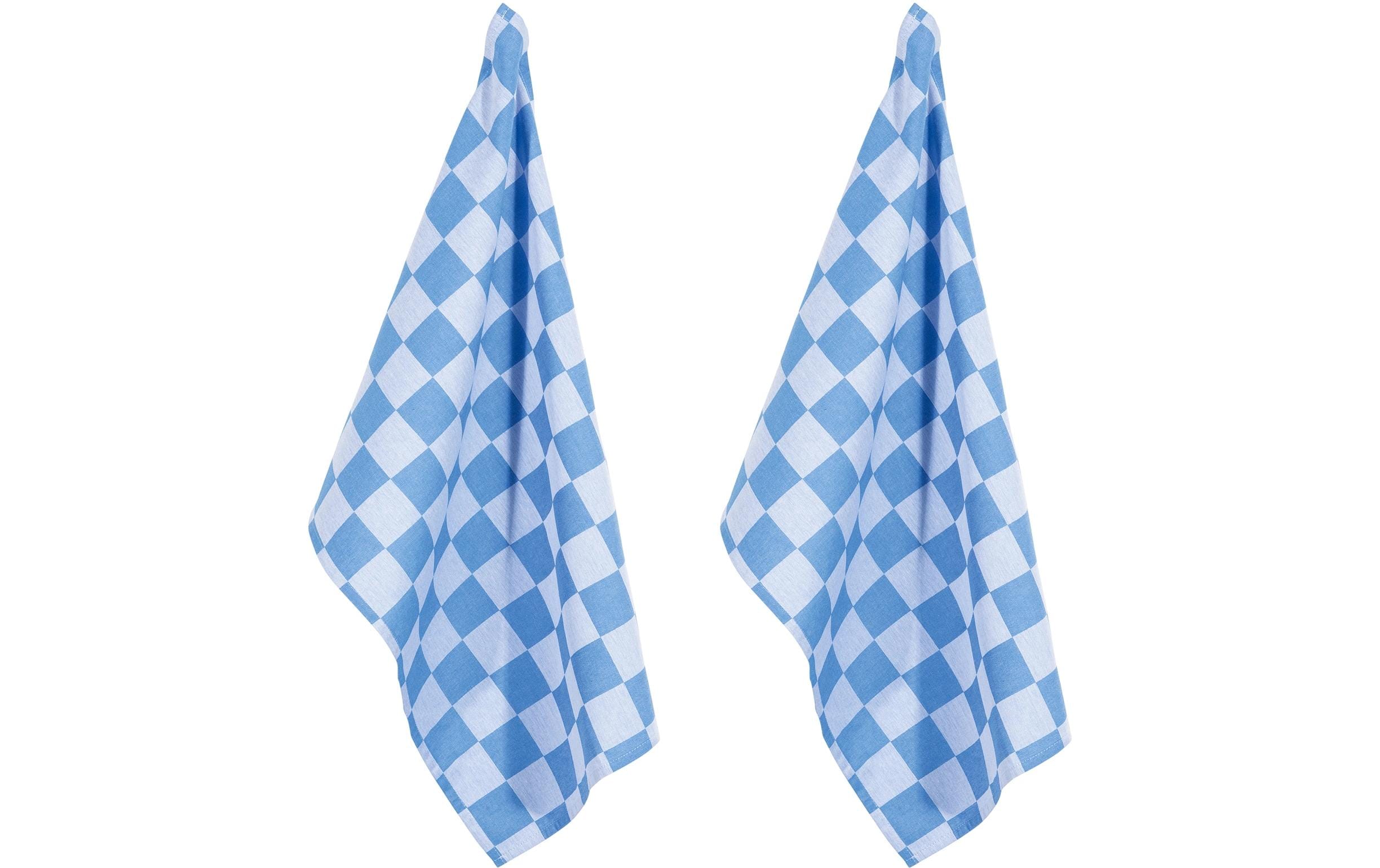 pad Geschirrtuch-Set Chess 2 Stück, Blau