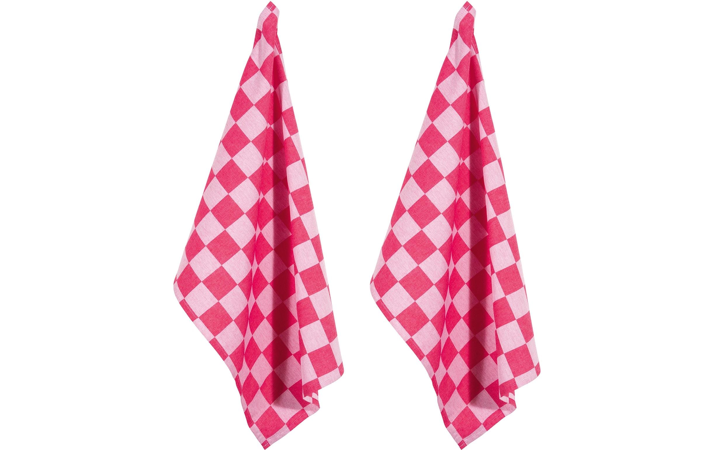 pad Geschirrtuch-Set Chess 2 Stück, Pink