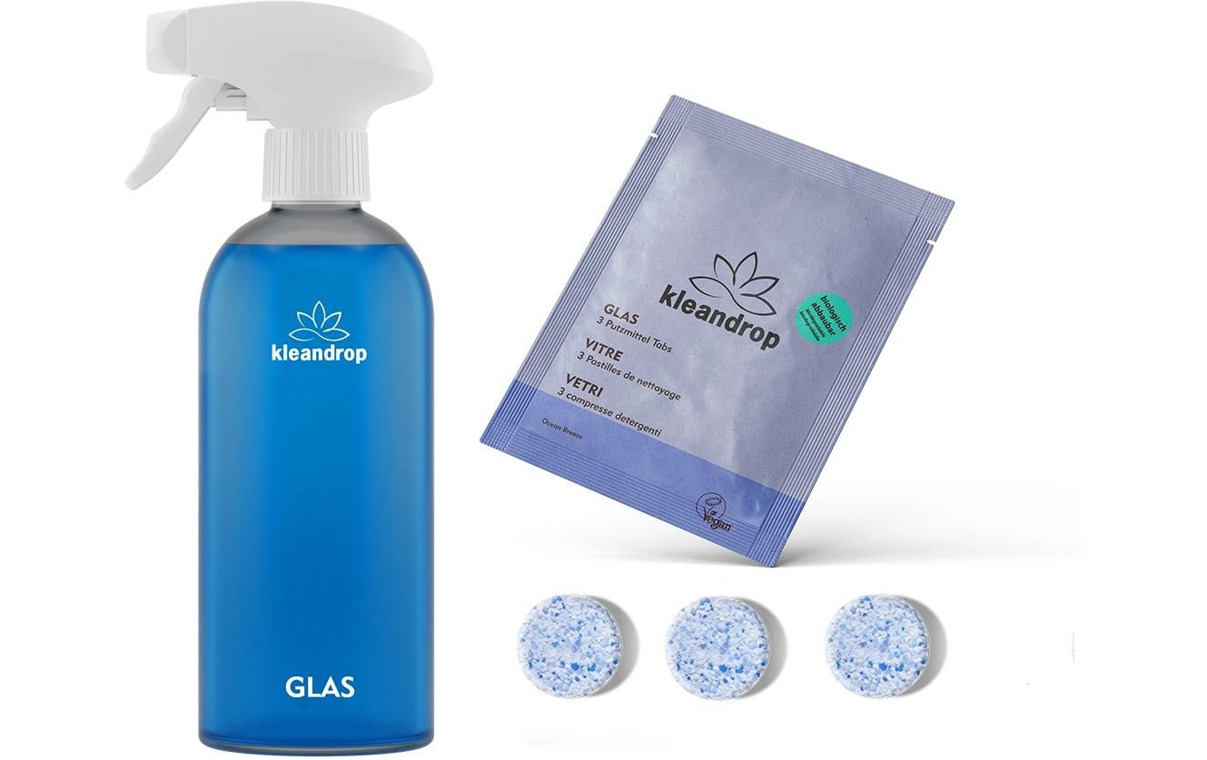 kleandrop Glasreiniger Starter Set 3 Stück