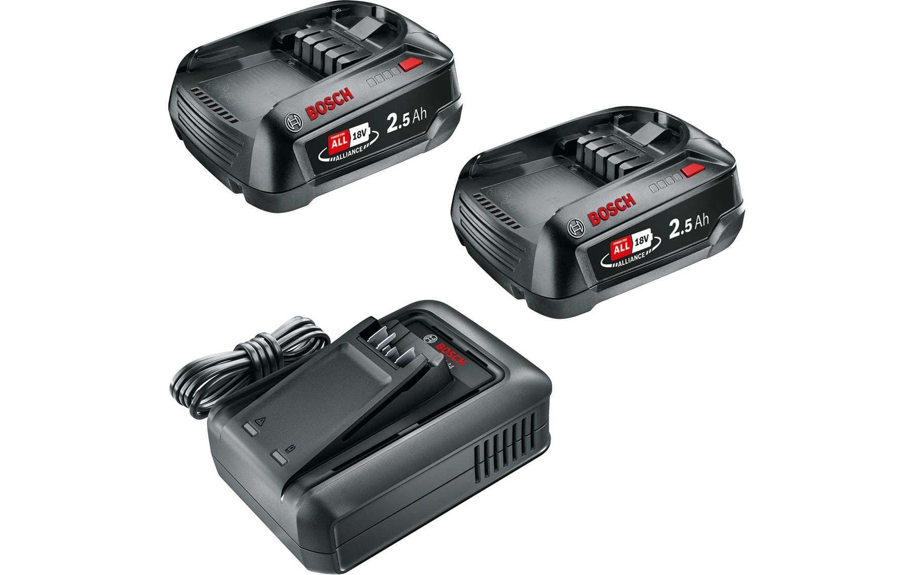 Bosch Akku Starterset 18 V, 2 x 2.5 Ah + AL 18 V-44