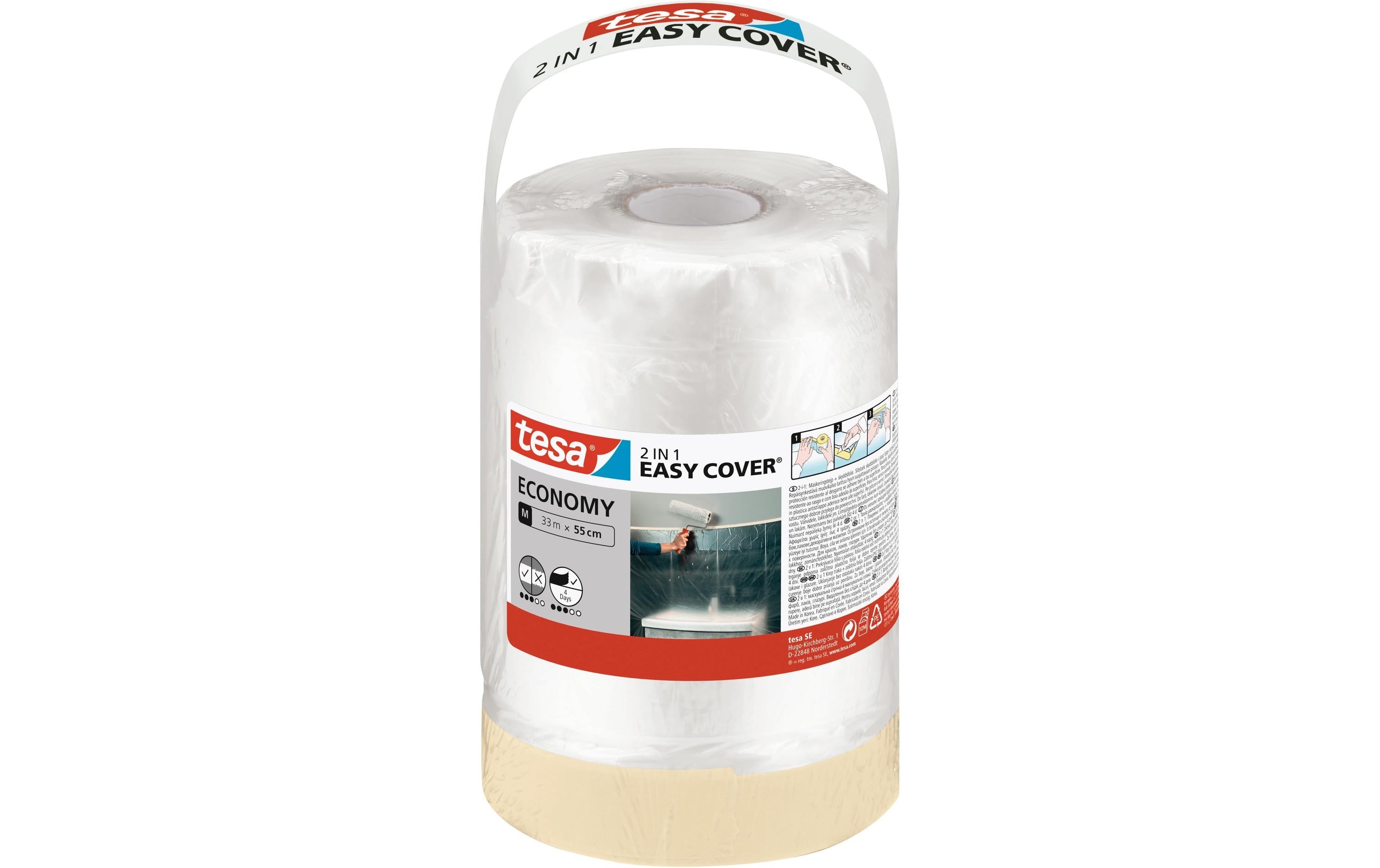tesa Abdeckfolie Easy Cover Economy Refill 33m x 55 cm