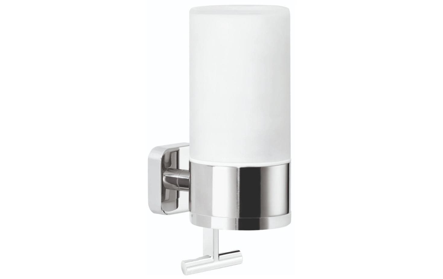 tesa Seifenspender Elegaant 230 ml, Silber/Weiss