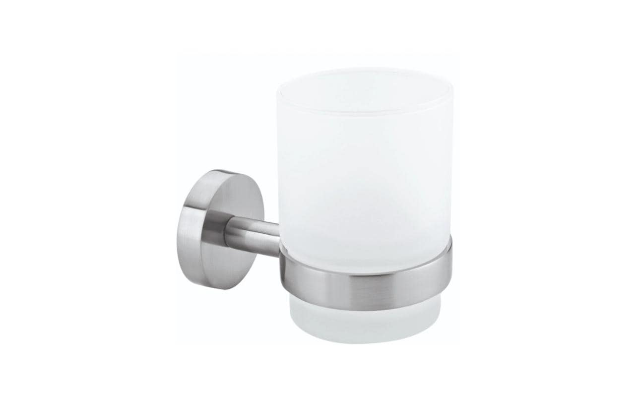 tesa Moon Zahnputzbecher Weiss/Silber
