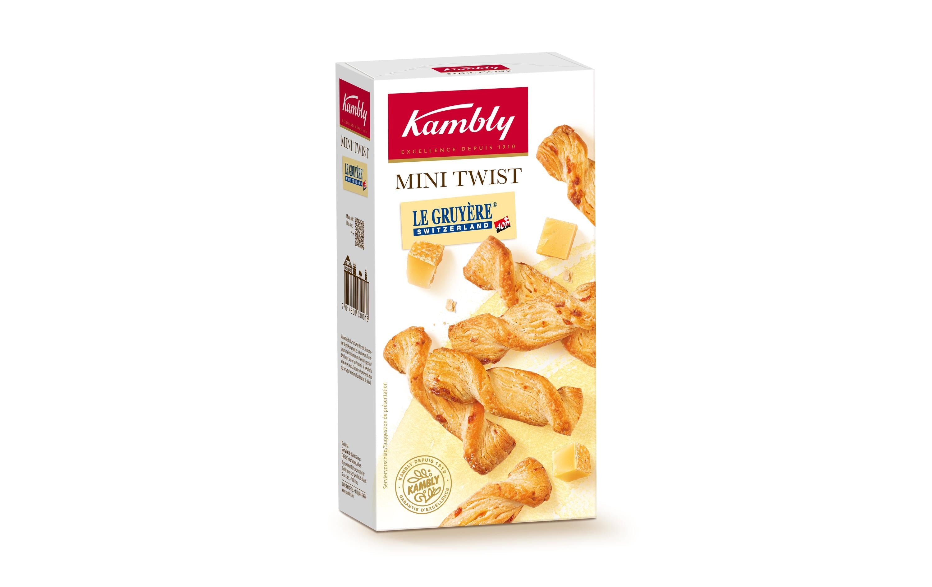 Kambly Apéro Mini-Twist Gruyère Käse 100 g