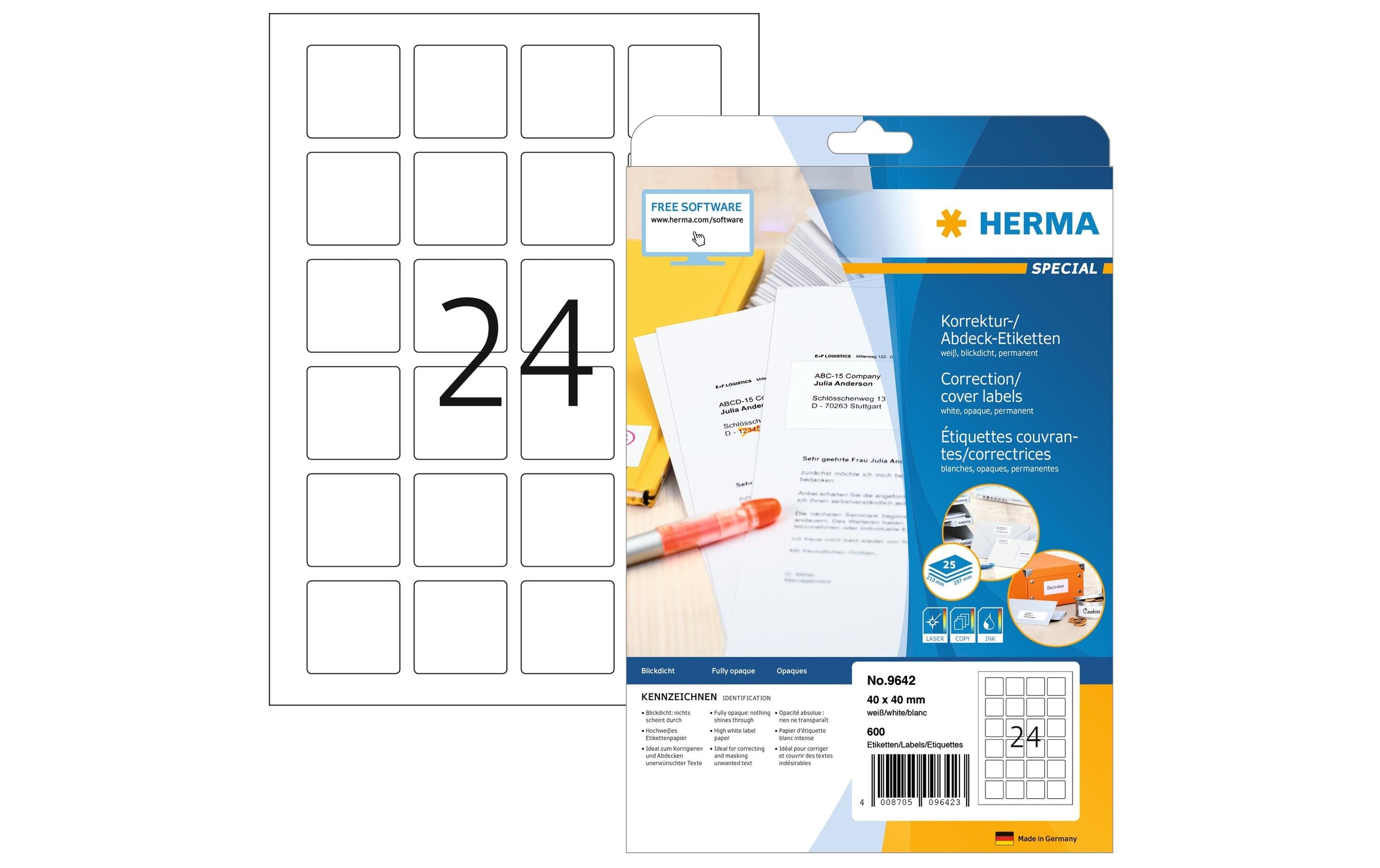 HERMA Universal-Etiketten QR-Code 9642 40 x 40 mm