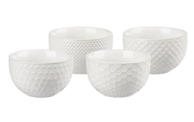 Villa Collection Schale Elstra 9 cm, 4 Stück, Weiss