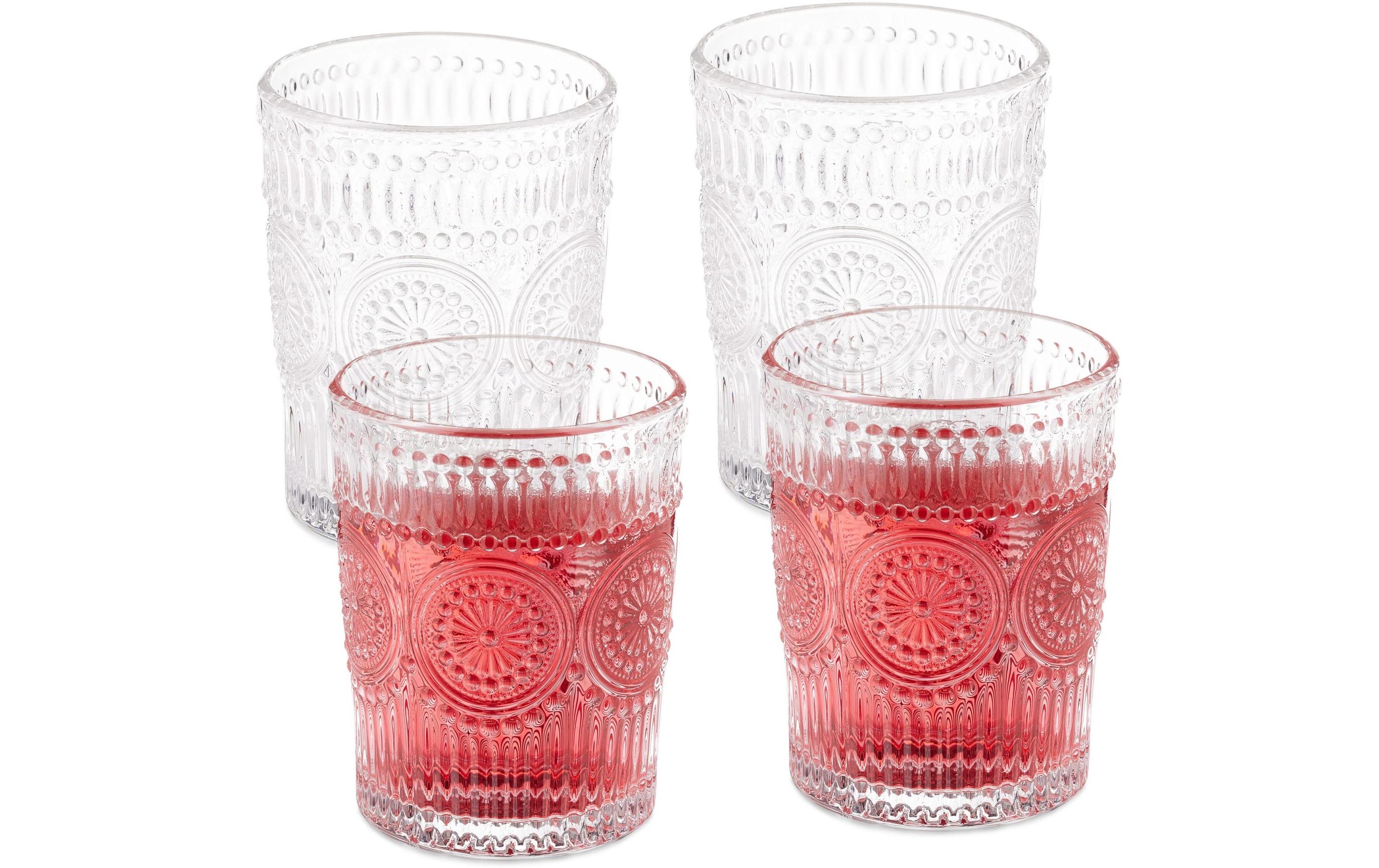 relaxdays Trinkglas 4er Set, 300 ml
