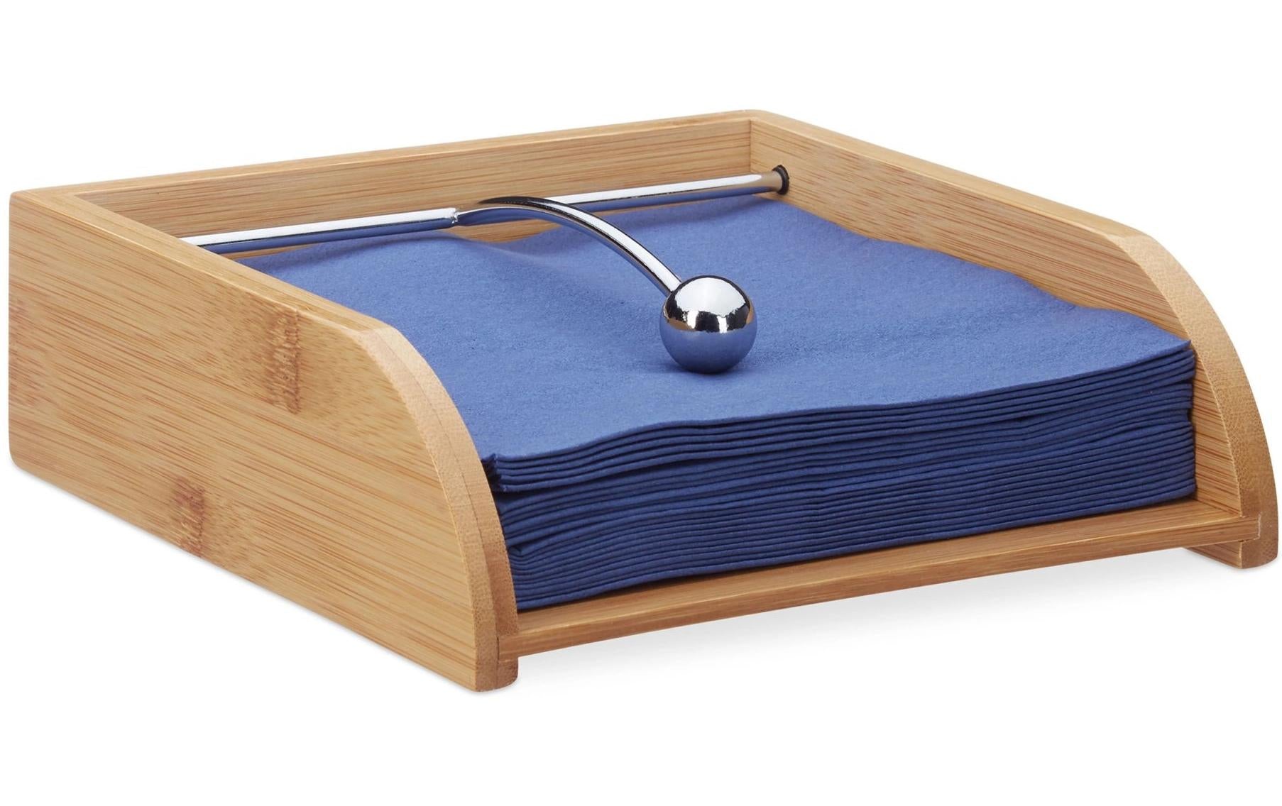 relaxdays Serviettenhalter Natur