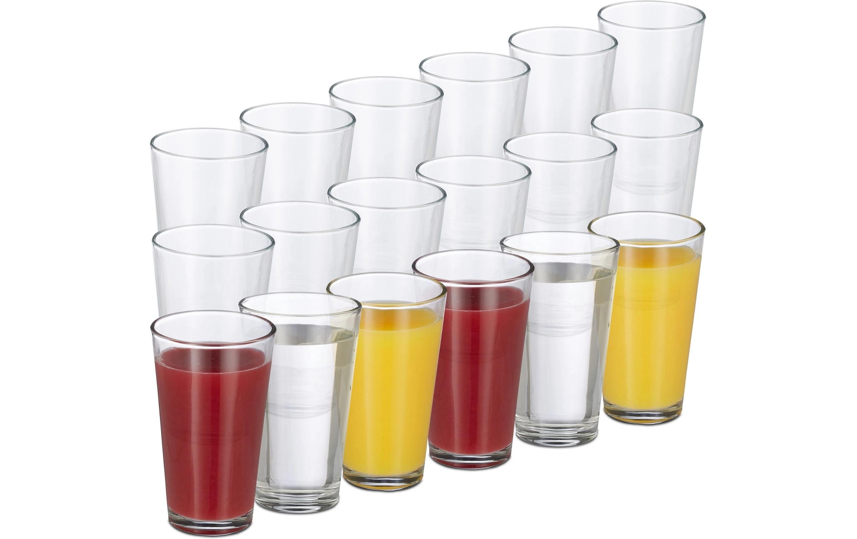 relaxdays Trinkglas 500 ml, 18 Stück