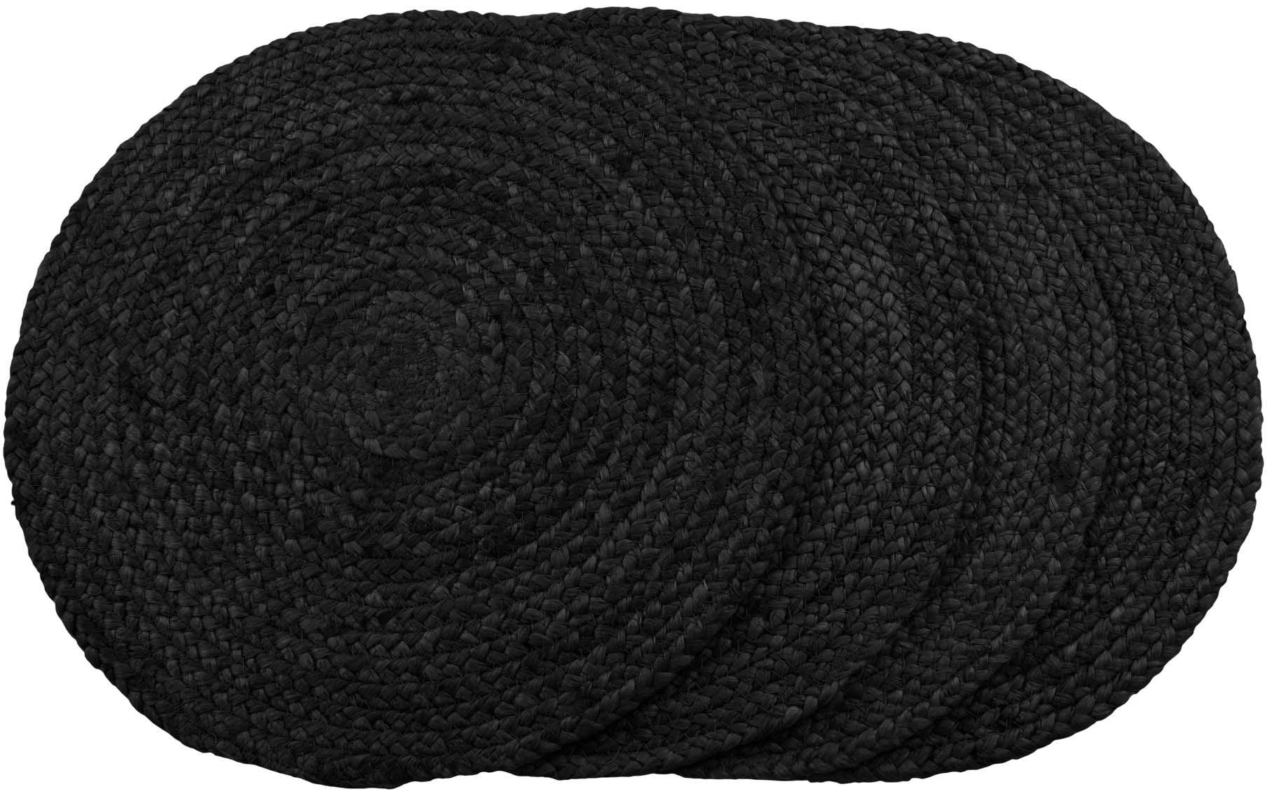 House Nordic Tischset Ø 38 cm, Dunkelgrau, 4 Stück