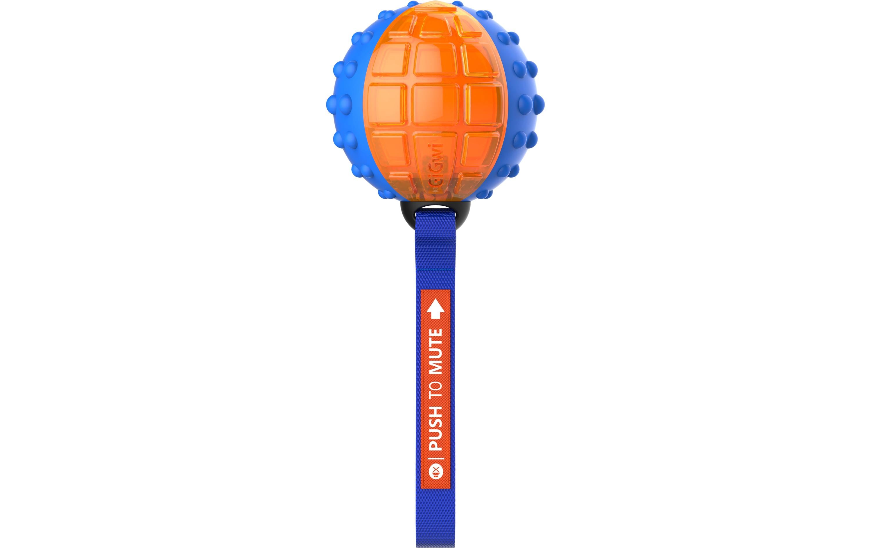 GiGwi Hunde-Spielzeug Push to mute, Ball, Blau/Orange