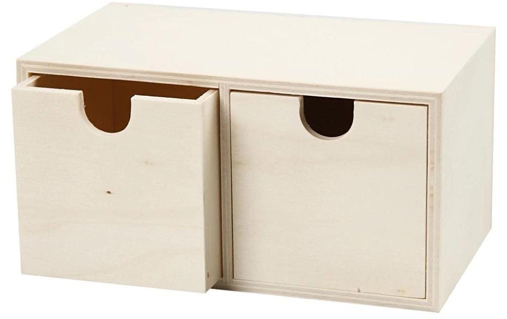 Creativ Company Holzartikel Box mit Schubladen 1 Stück