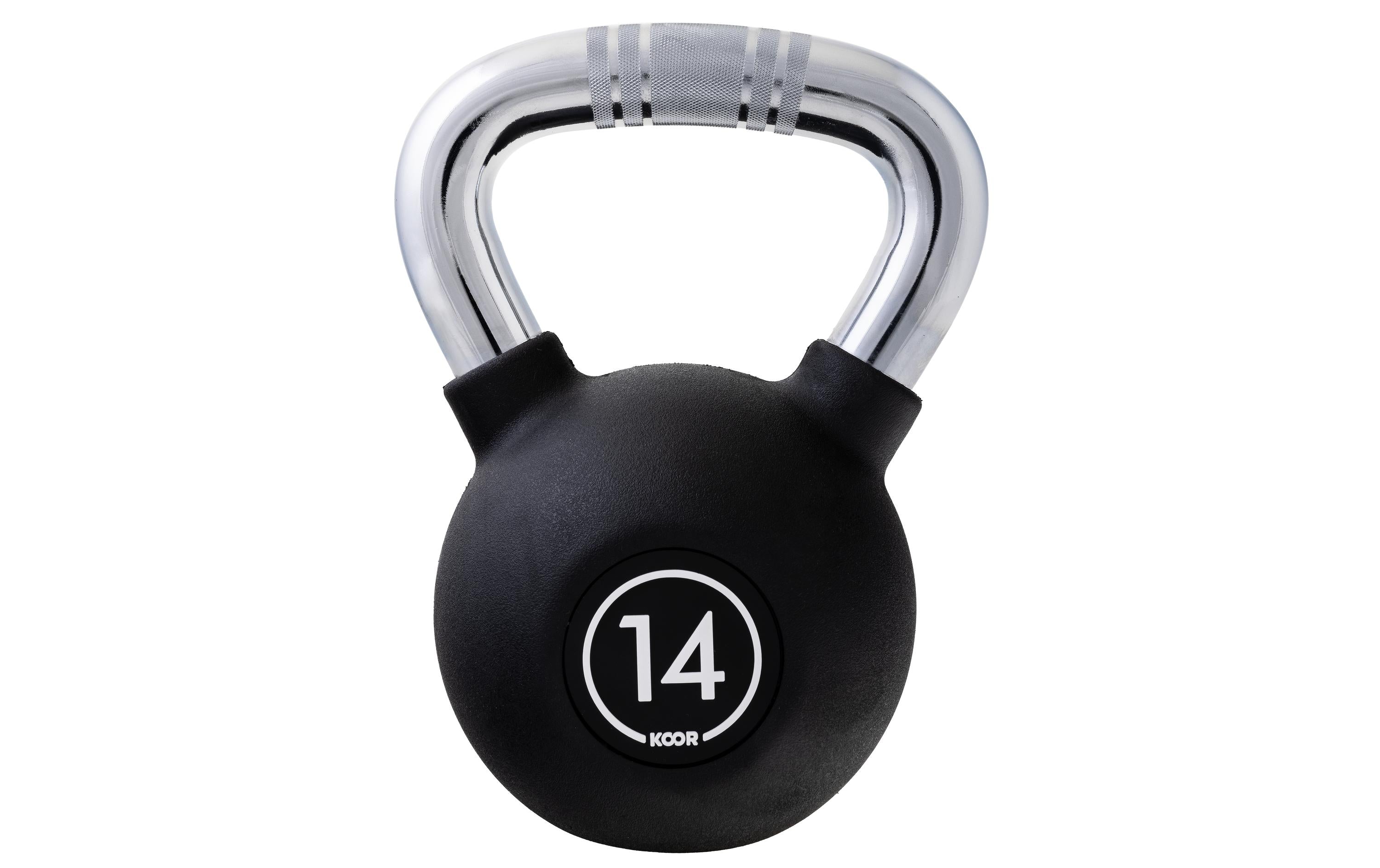 KOOR Kettlebell 14 kg, Schwarz