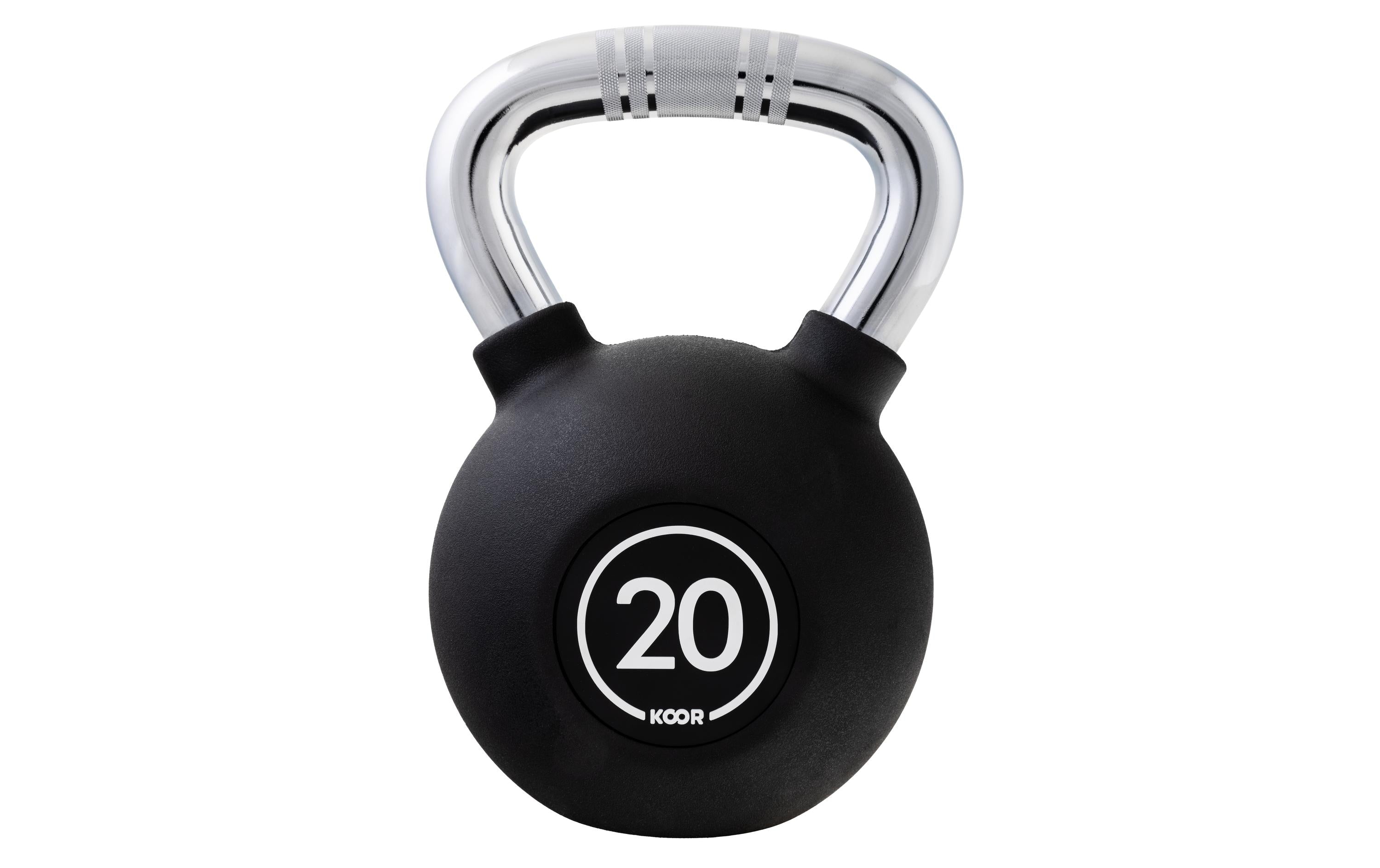 KOOR Kettlebell 20 kg, Schwarz