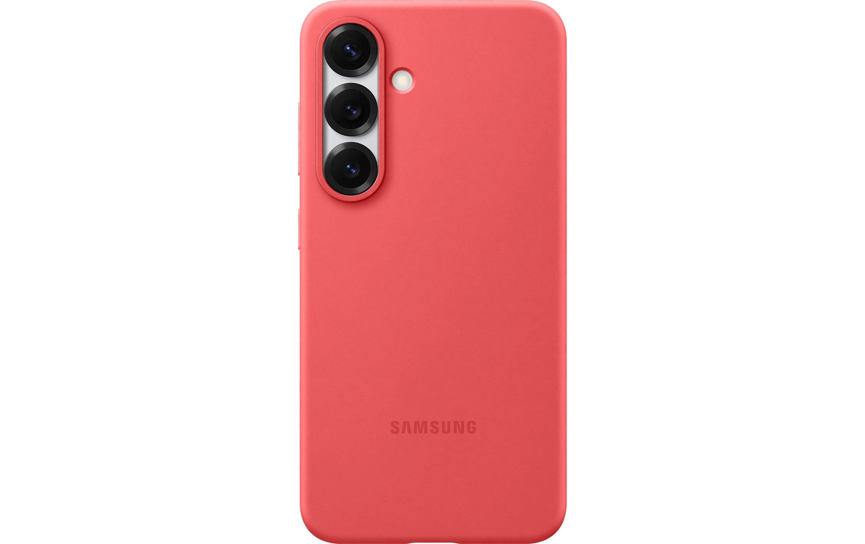 Samsung Back Cover Silicone Galaxy S25 Rot