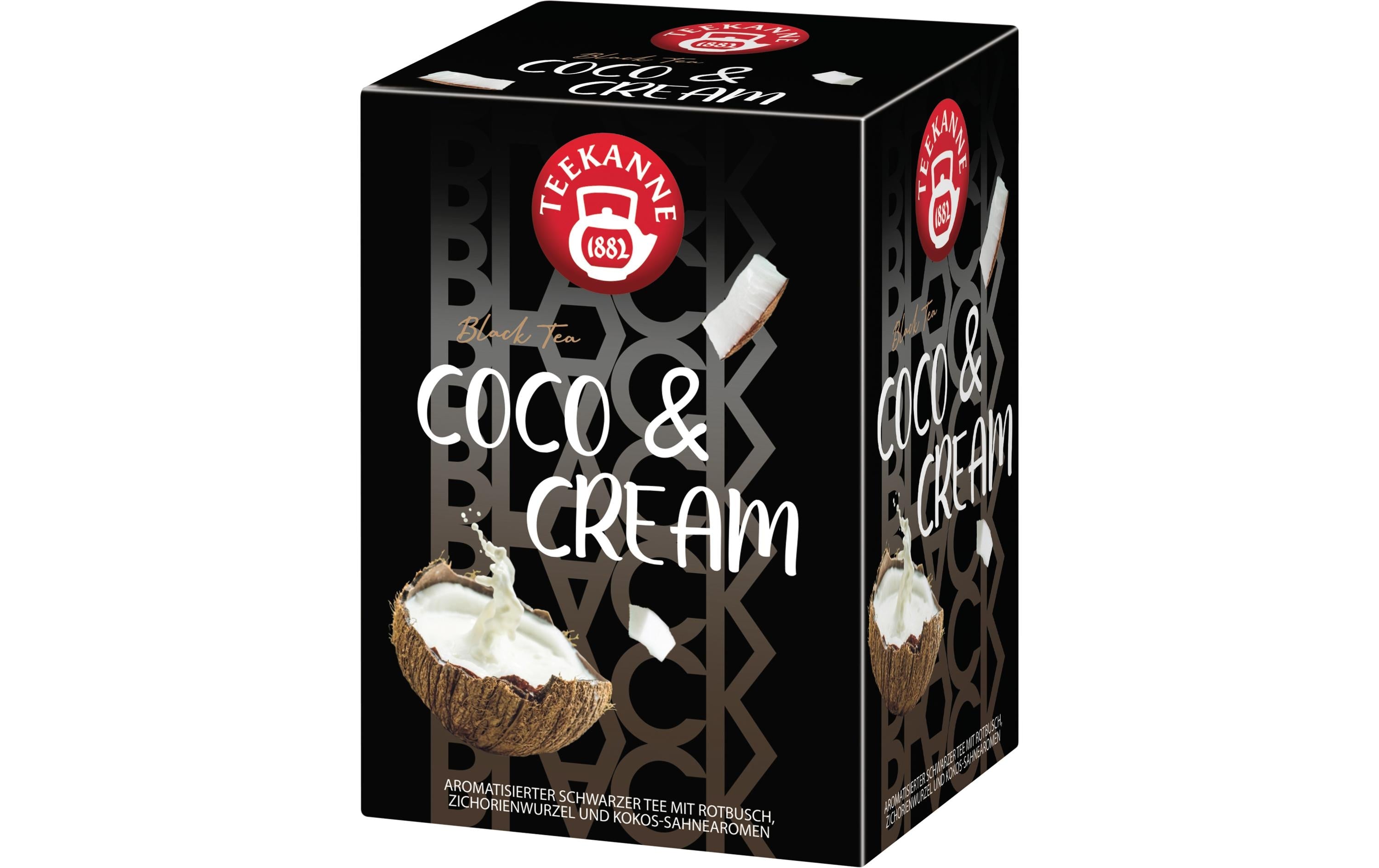 Teekanne Teebeutel Black Tea Coco & Cream 15 Stück