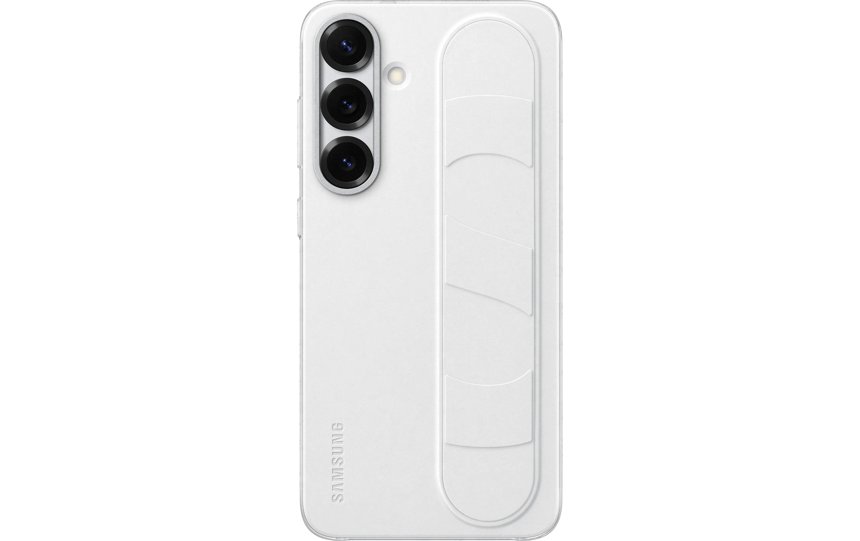 Samsung Back Cover Standing Grip Galaxy S25+ Weiss