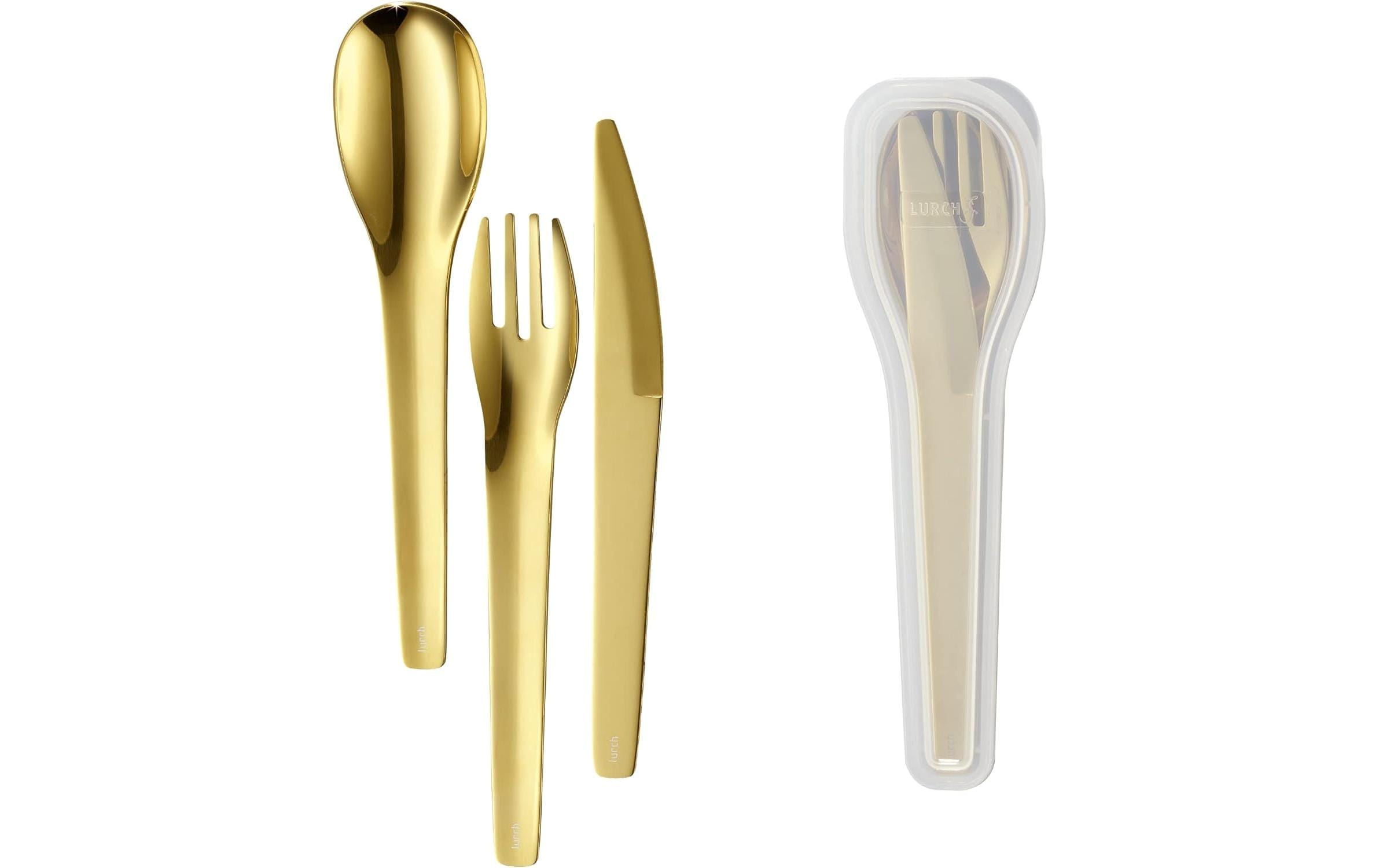 Lurch Besteck-Set to go 3-teilig, Gold
