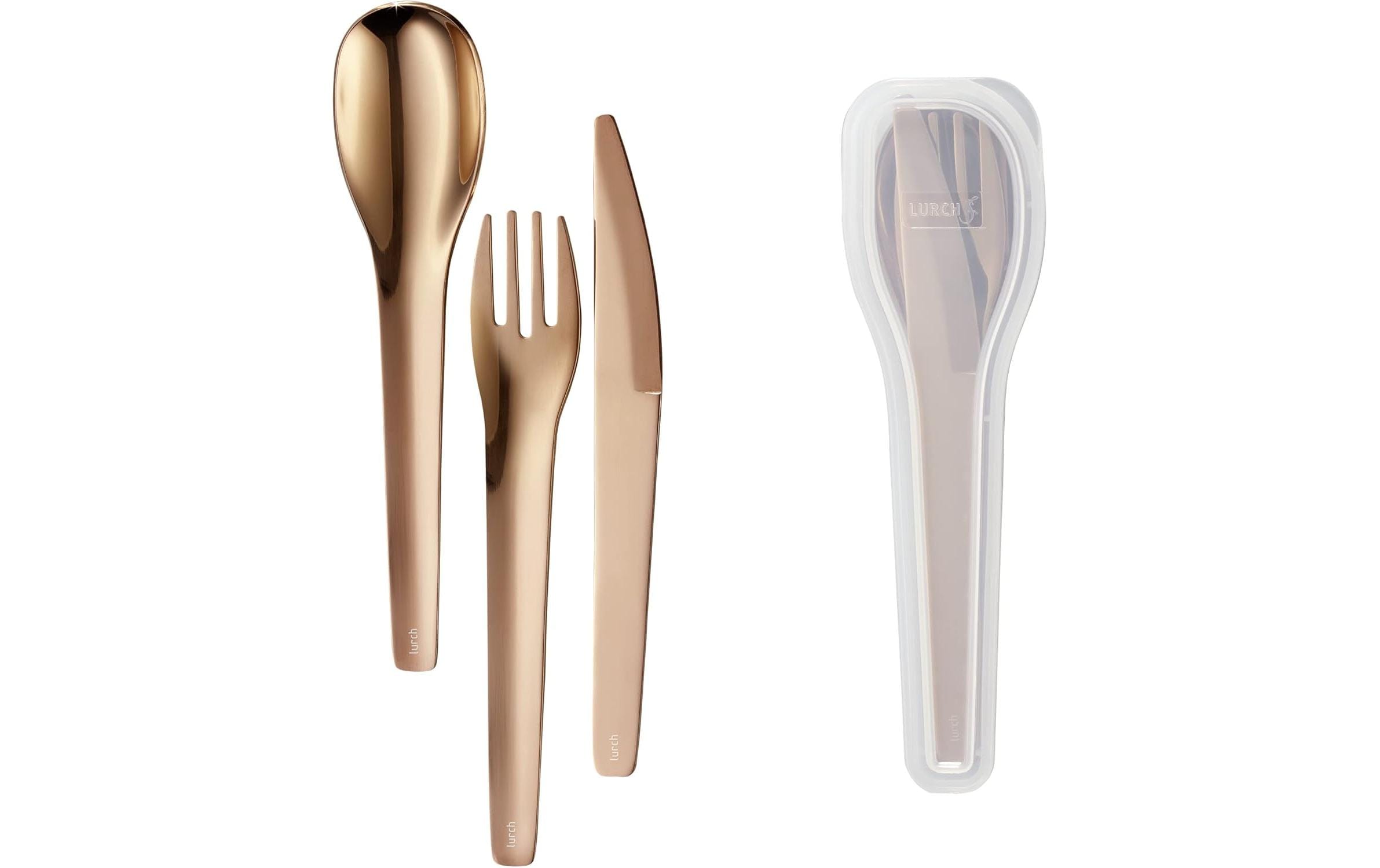 Lurch Besteck-Set to go 3-teilig, Bronze