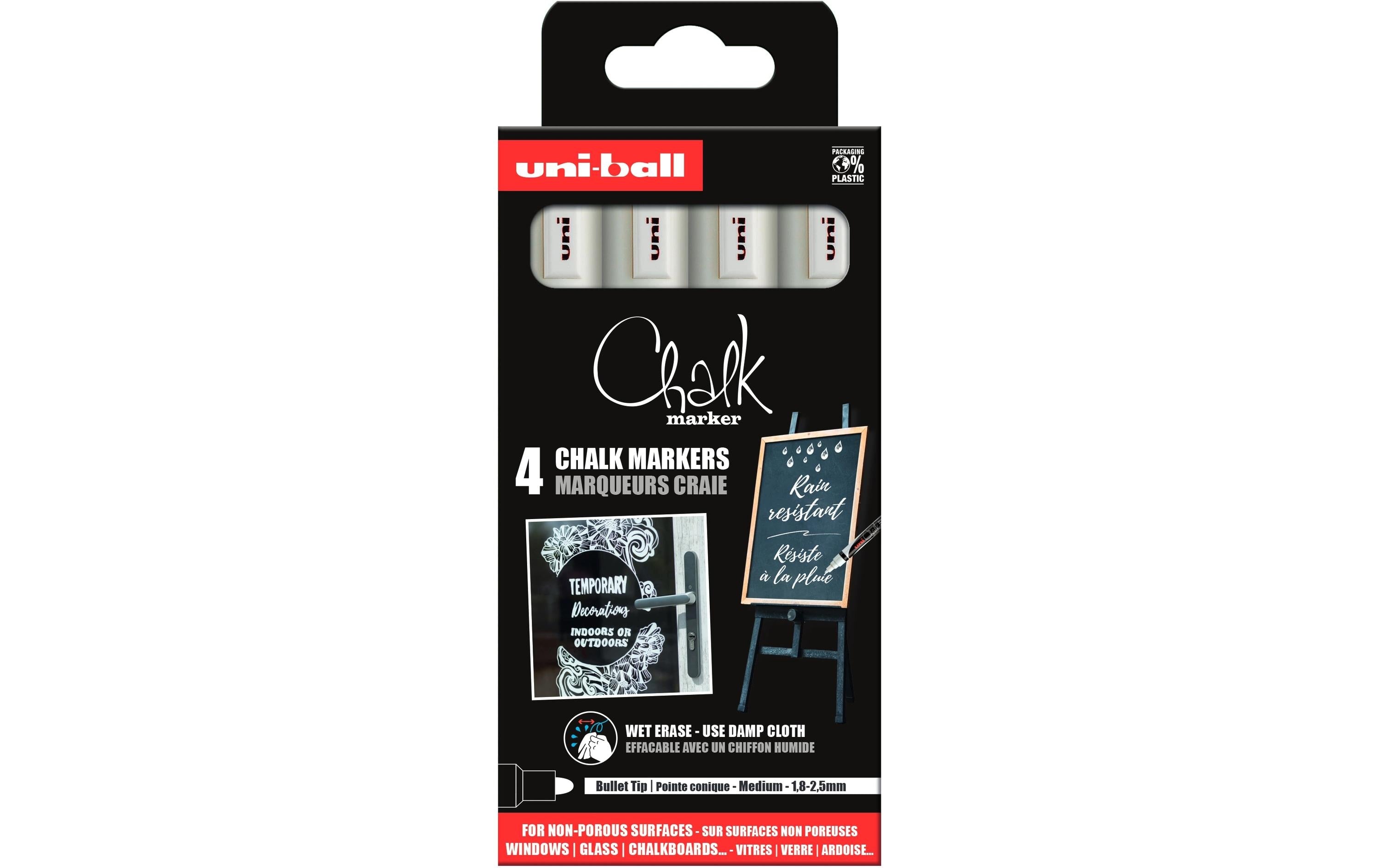 Uni Kreidemarker CHALK 1.8-2.5 mm, 4 Stück